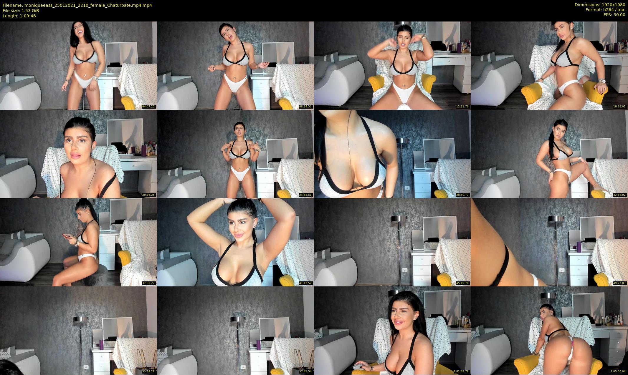 moniqueeass — 70 minute Chaturbate female cam show recording, 1080p, Jan 25, 2021