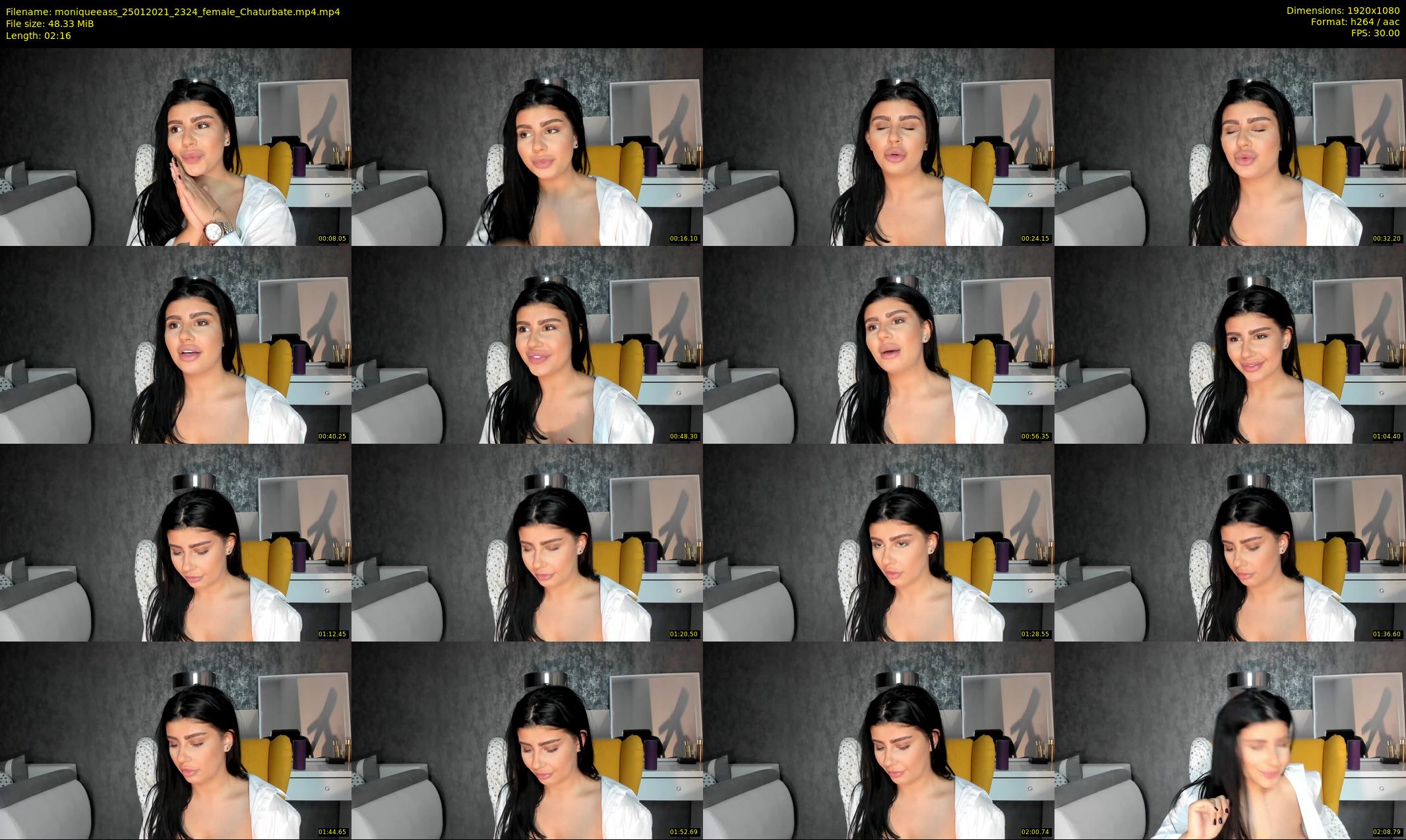moniqueeass — 3 minute Chaturbate female cam show recording, 1080p, Jan 25, 2021