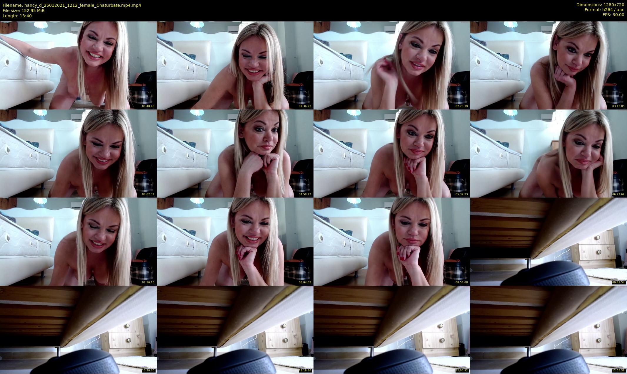 nancy_d — 14 minute Chaturbate female cam show recording, 720p, Jan 25, 2021