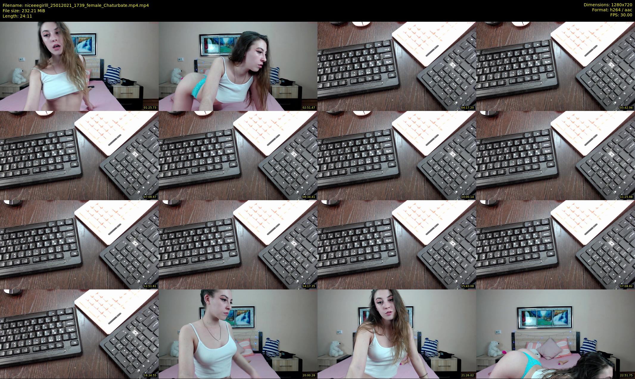 niceeegirlll — 25 minute Chaturbate couple cam show recording, 720p, Jan 25, 2021