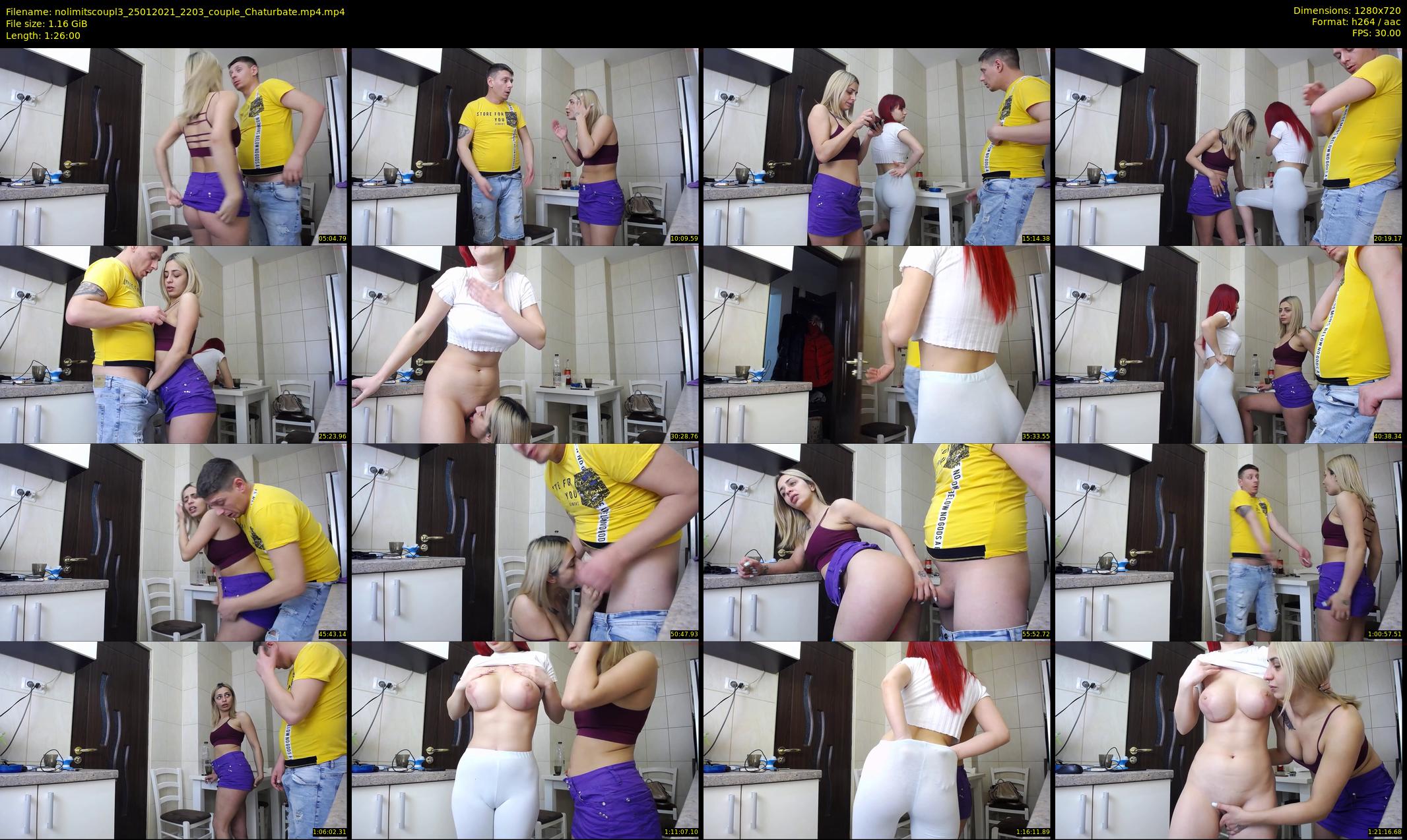 nolimitscoupl3 — 86 minute Chaturbate couple cam show recording, 720p, Jan 25, 2021