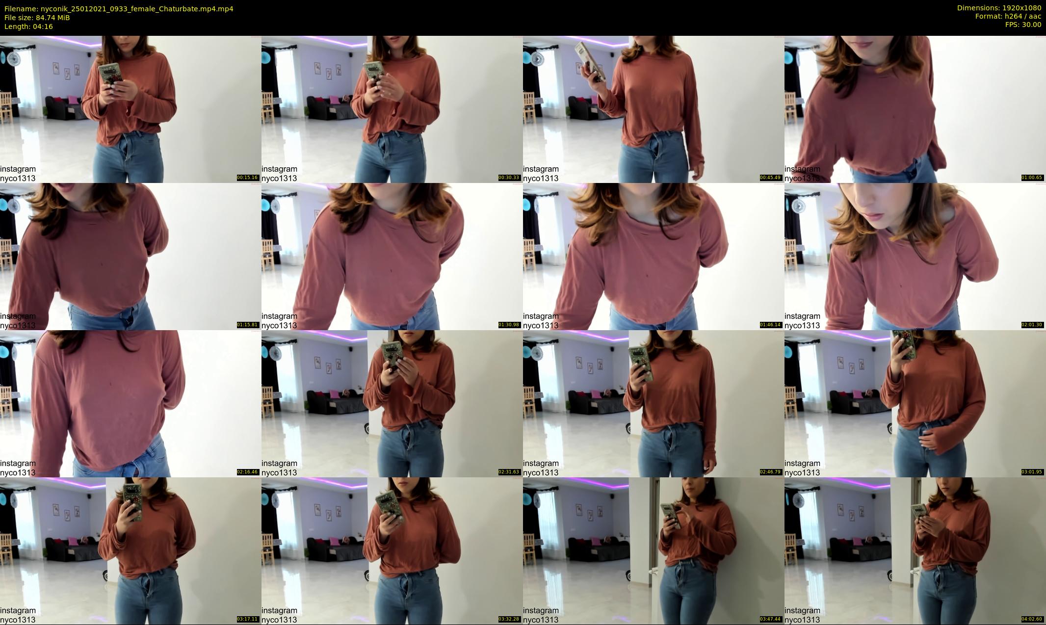 nyconik — 5 minute Chaturbate female cam show recording, 1080p, Jan 25, 2021