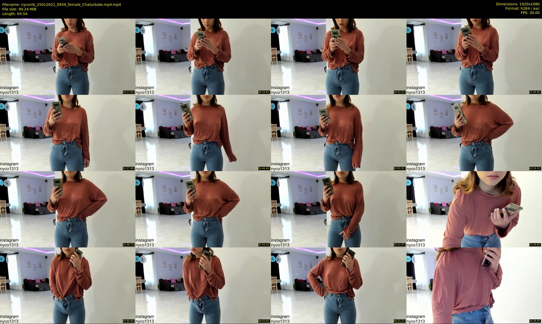 nyconik — 5 minute Chaturbate female cam show recording, 1080p, Jan 25, 2021