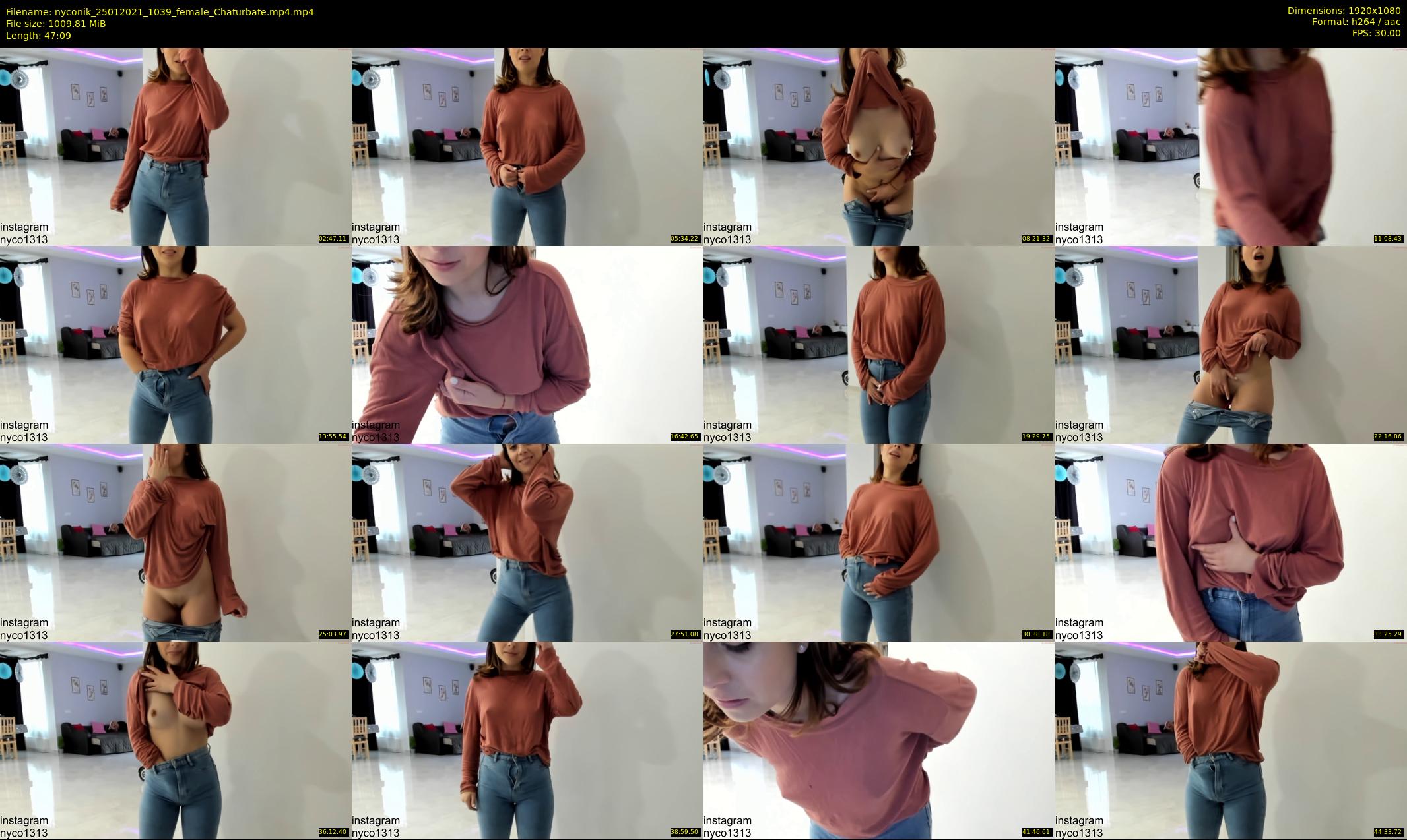 nyconik — 48 minute Chaturbate female cam show recording, 1080p, Jan 25, 2021