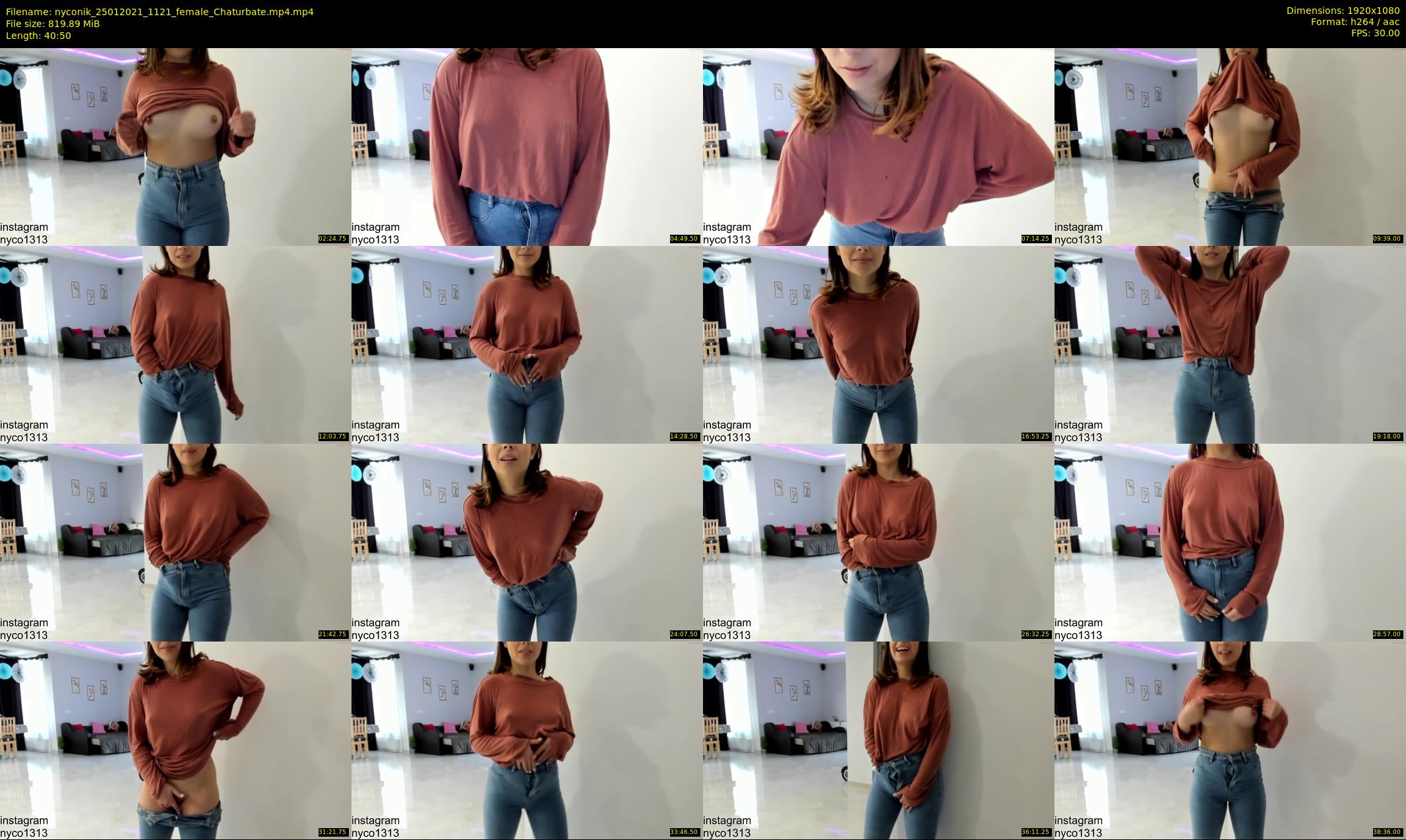 nyconik — 41 minute Chaturbate female cam show recording, 1080p, Jan 25, 2021