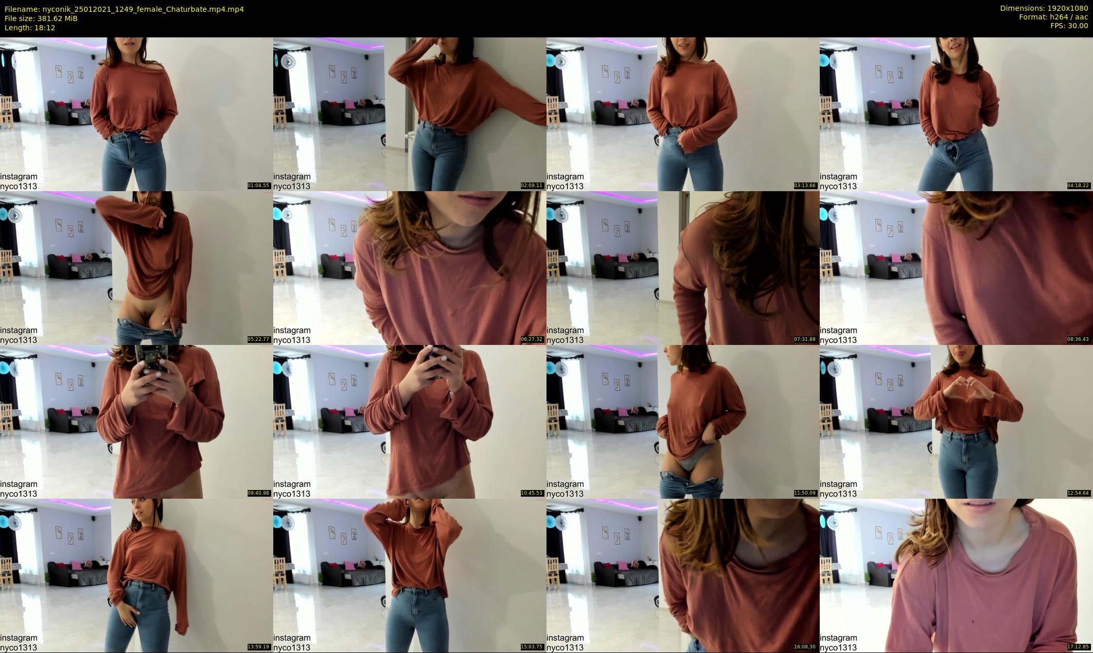 nyconik — 19 minute Chaturbate female cam show recording, 1080p, Jan 25, 2021