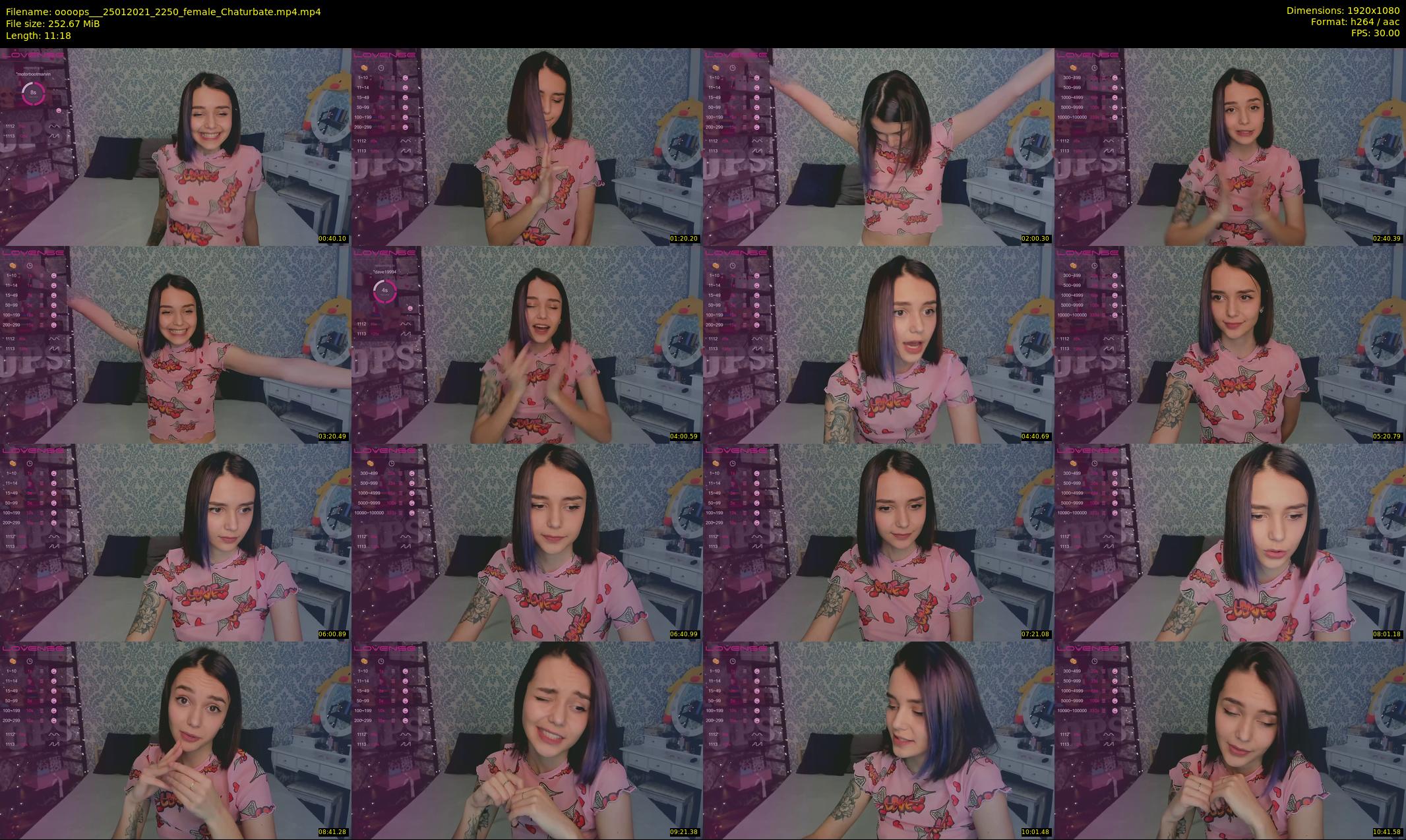 oooops__ — 12 minute Chaturbate female cam show recording, 1080p, Jan 25, 2021
