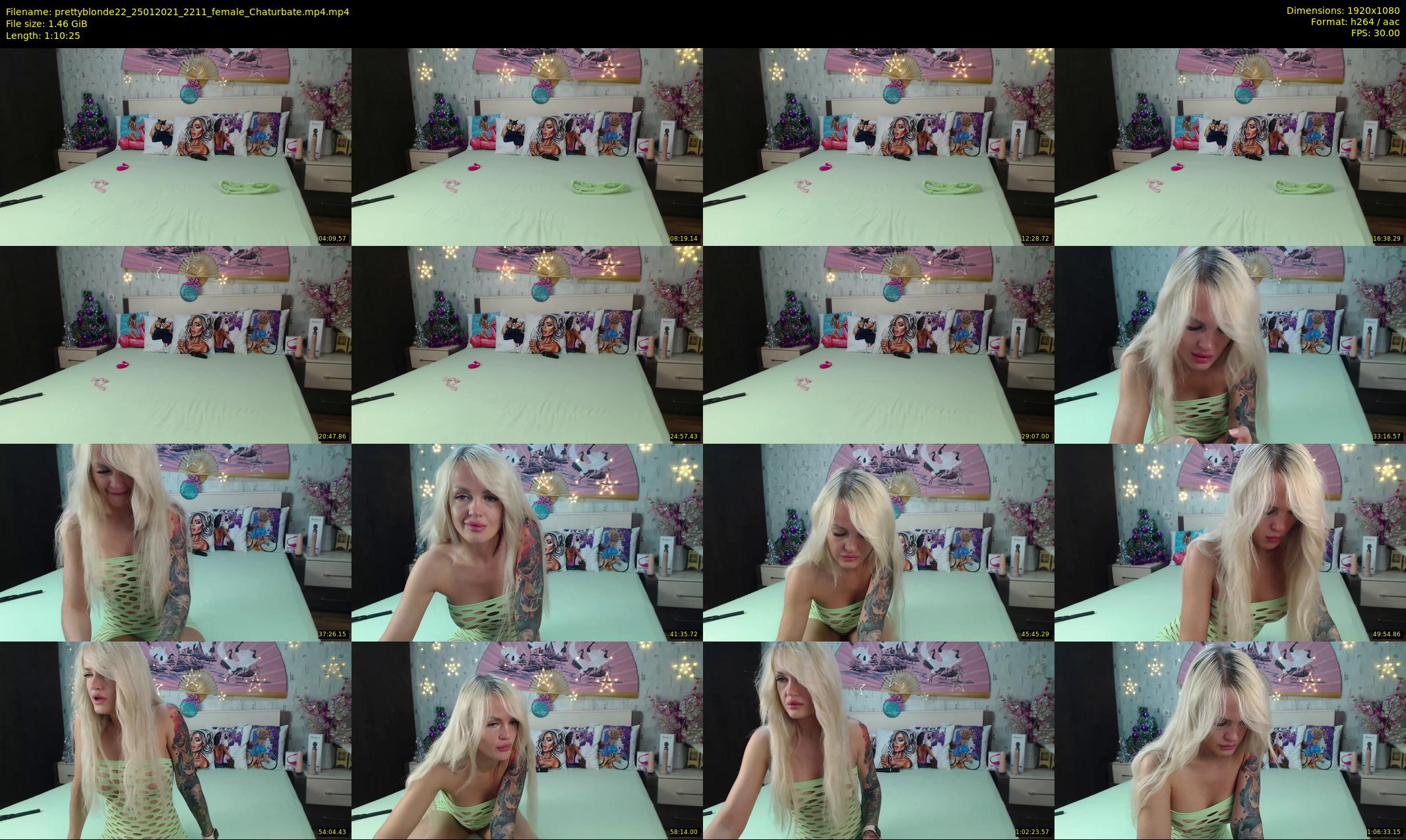 prettyblonde22 — 71 minute Chaturbate female cam show recording, 1080p, Jan 25, 2021