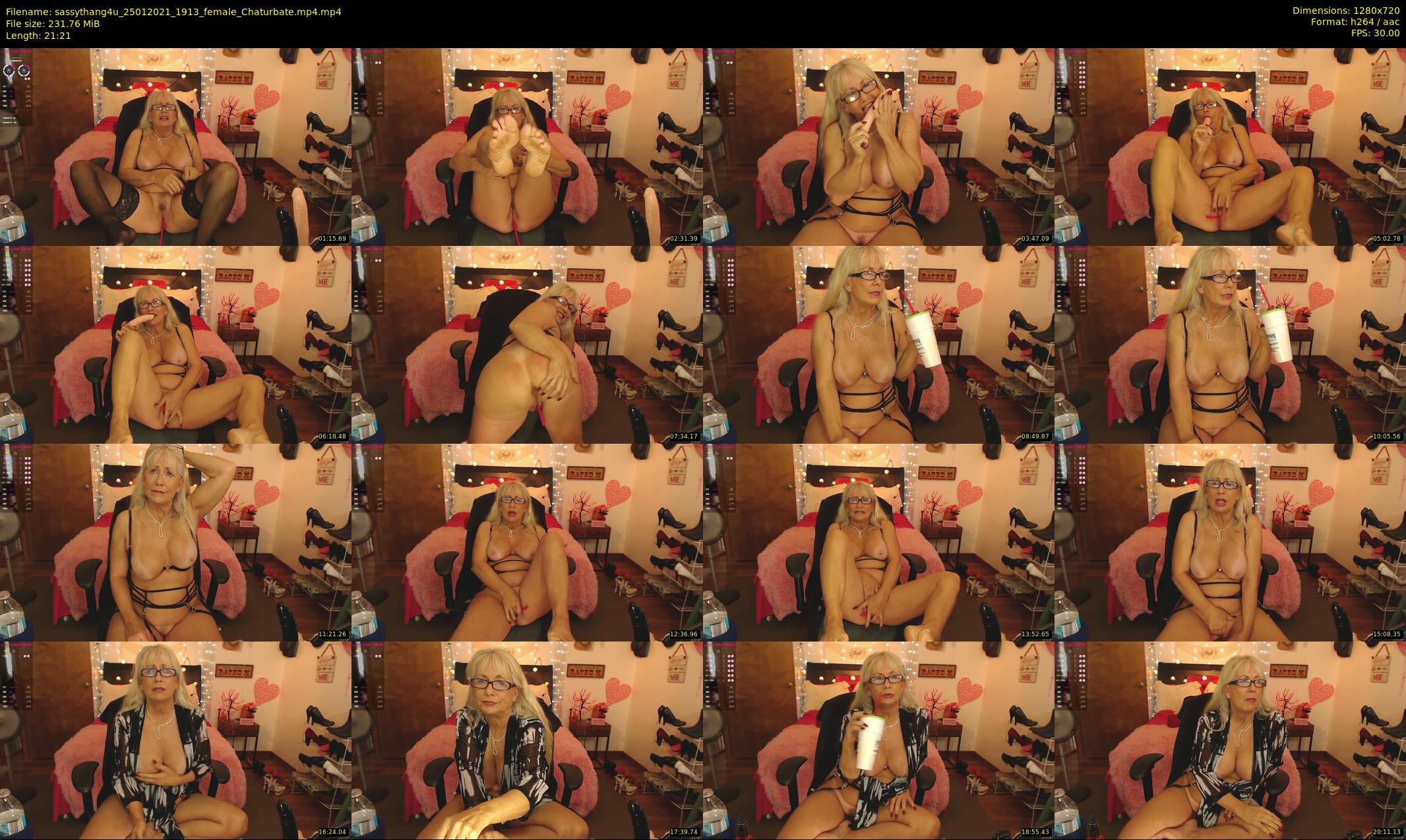 sassythang4u — 22 minute Chaturbate female cam show recording, 720p, Jan 25, 2021
