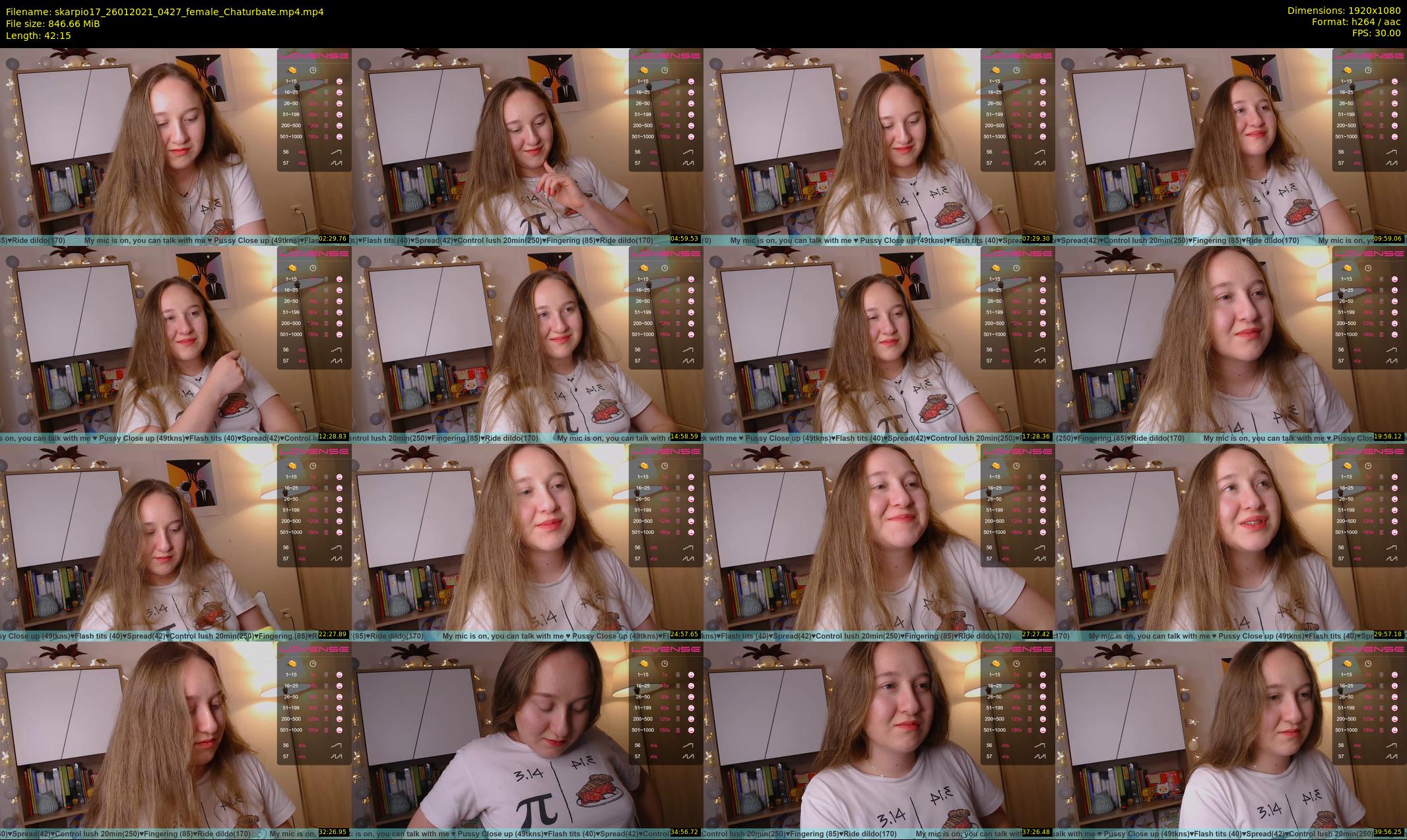 skarpio17 — 43 minute Chaturbate female cam show recording, 1080p, Jan 26, 2021