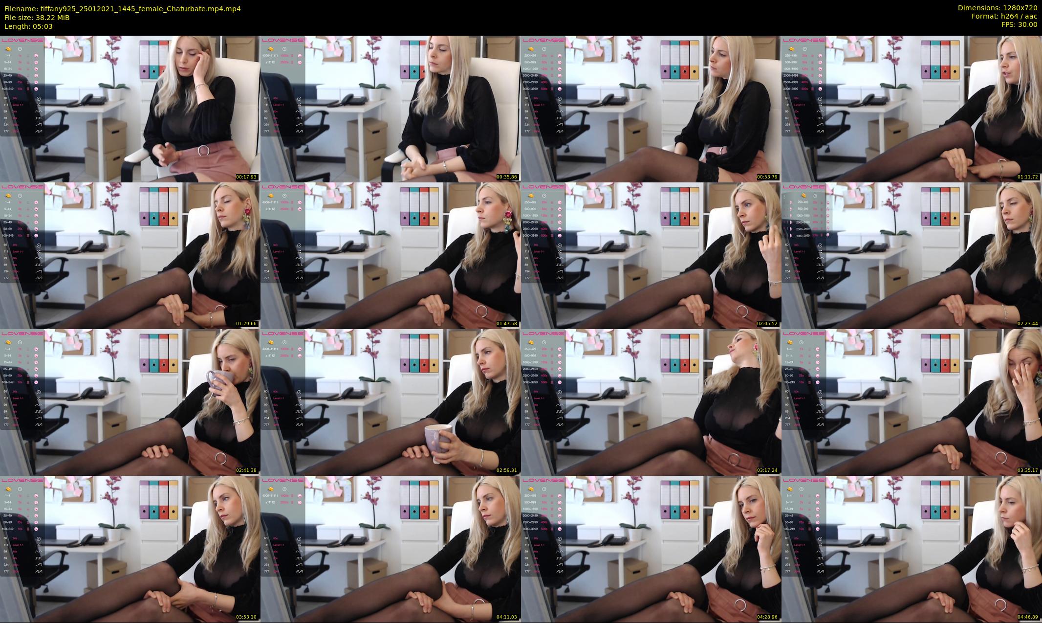 tiffany925 — 6 minute Chaturbate female cam show recording, 720p, Jan 25, 2021