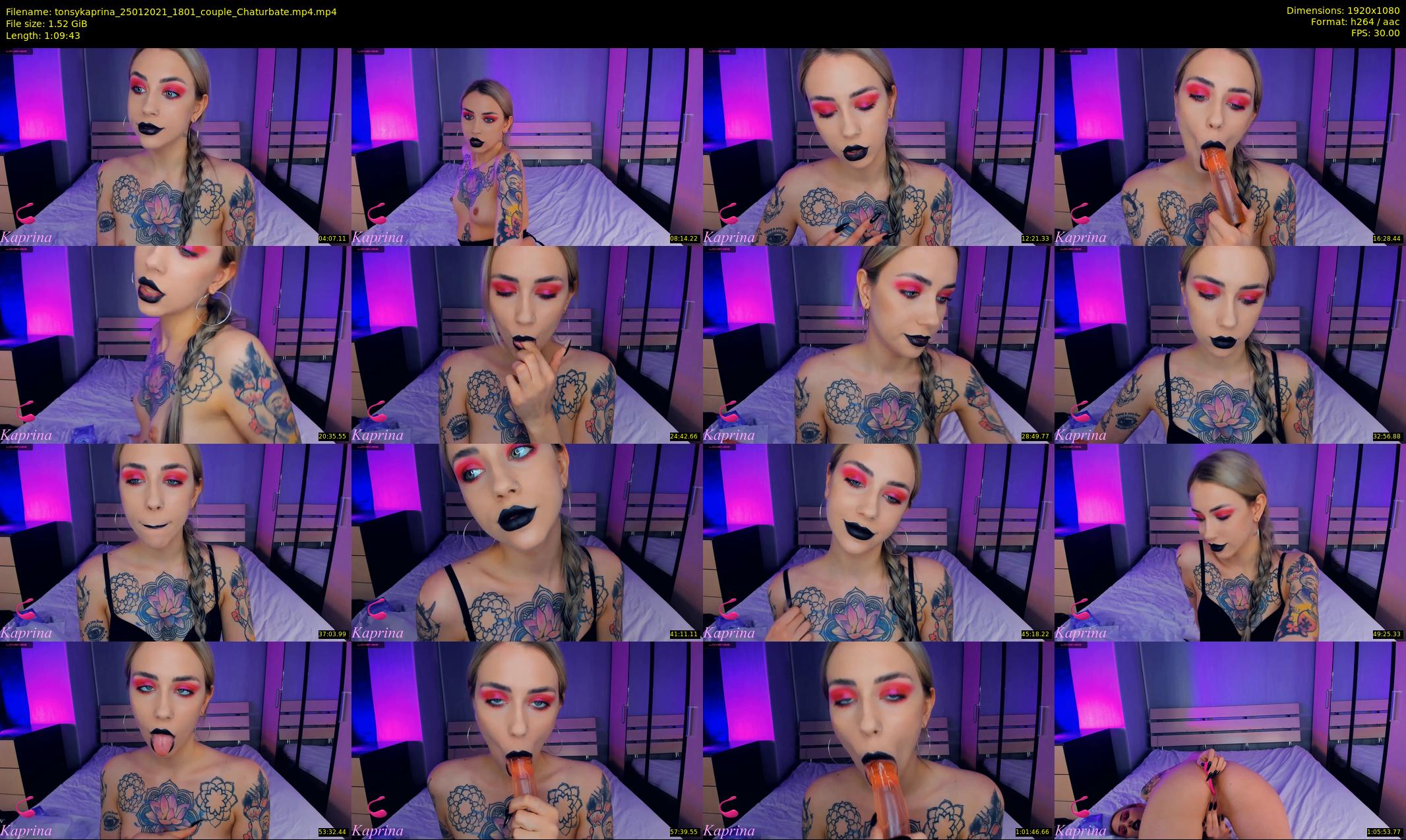 tonsykaprina — 70 minute Chaturbate couple cam show recording, 1080p, Jan 25, 2021
