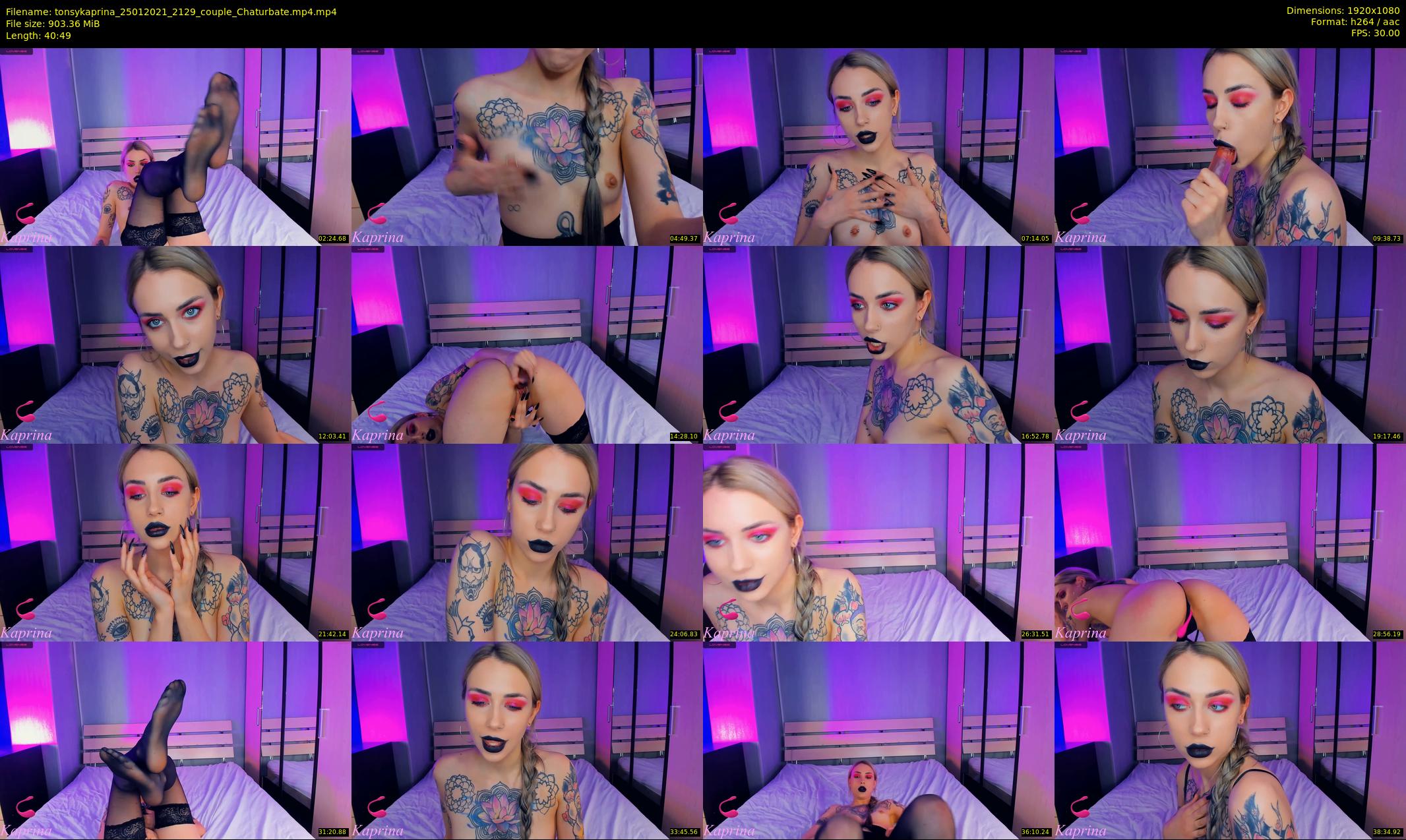 tonsykaprina — 41 minute Chaturbate couple cam show recording, 1080p, Jan 25, 2021