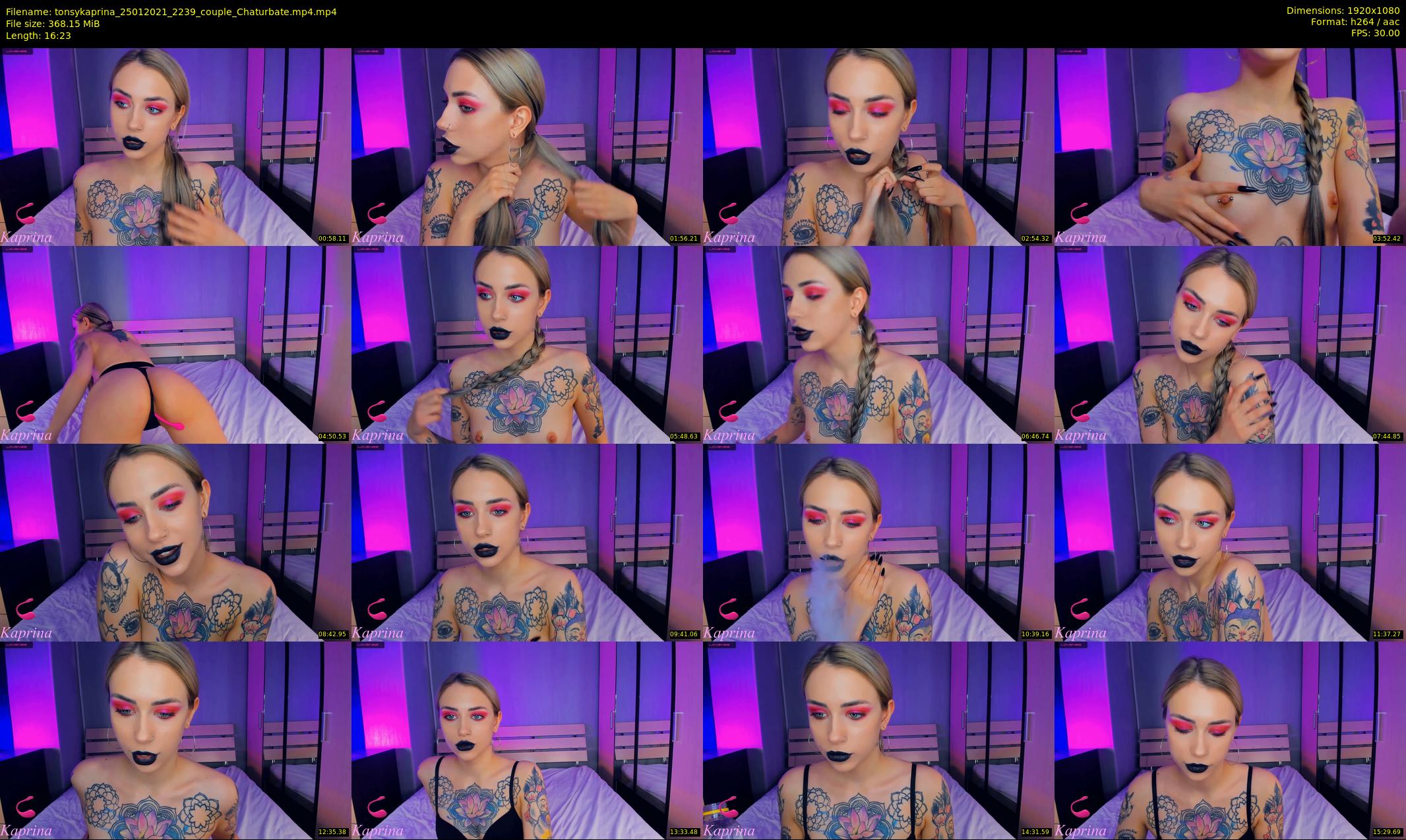 tonsykaprina — 17 minute Chaturbate couple cam show recording, 1080p, Jan 25, 2021