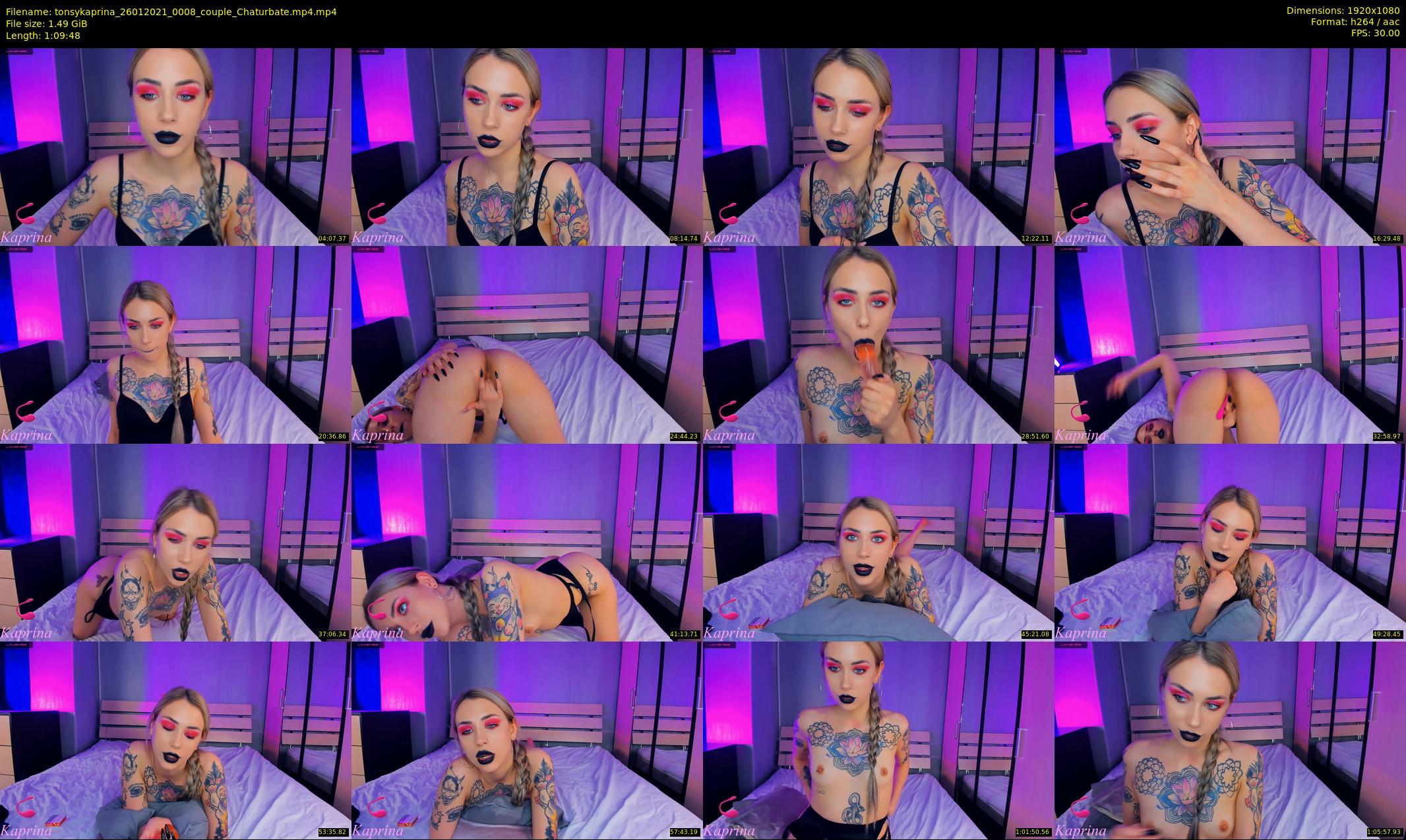 tonsykaprina — 70 minute Chaturbate couple cam show recording, 1080p, Jan 26, 2021