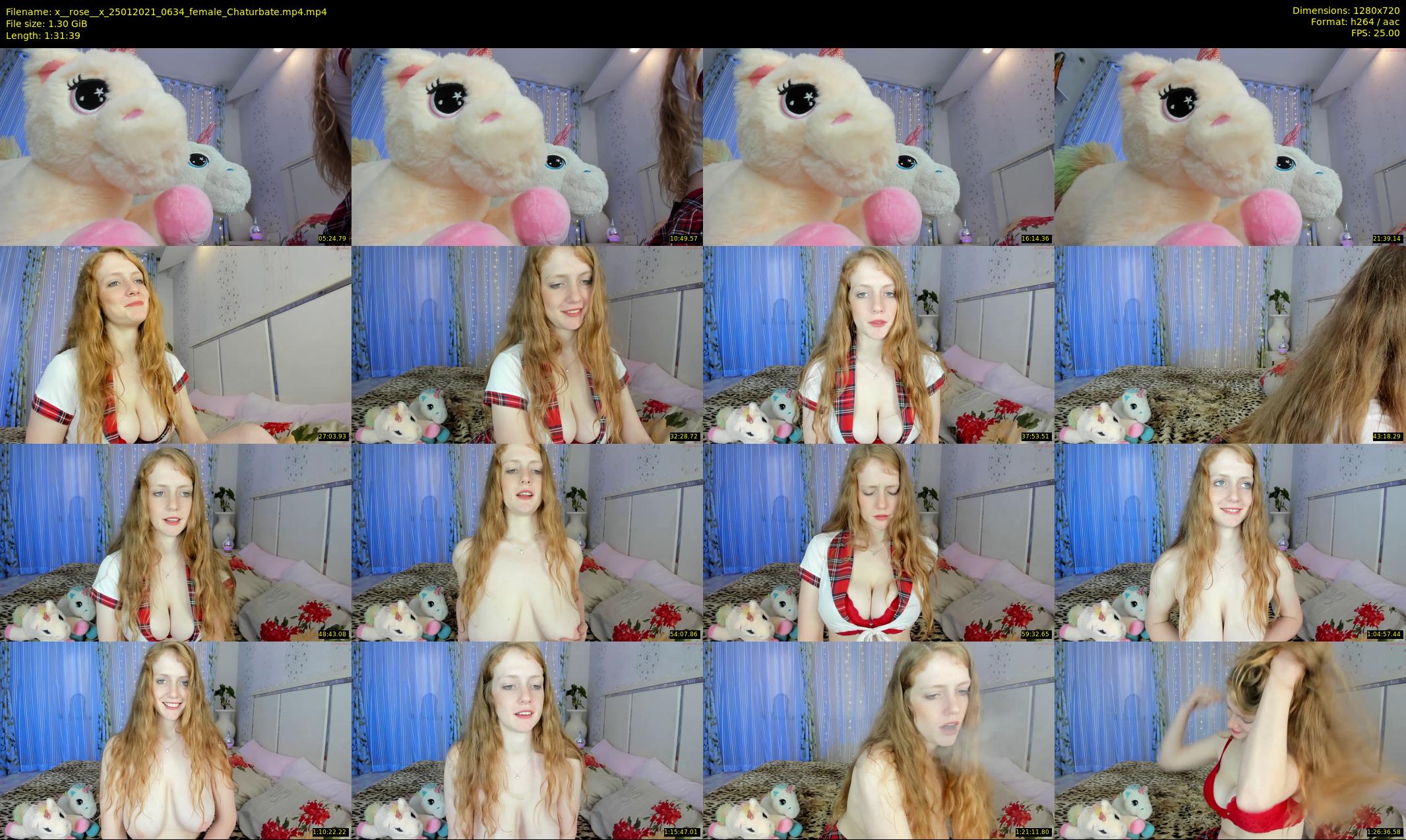 x__rose__x — 92 minute Chaturbate female cam show recording, 720p, Jan 25, 2021