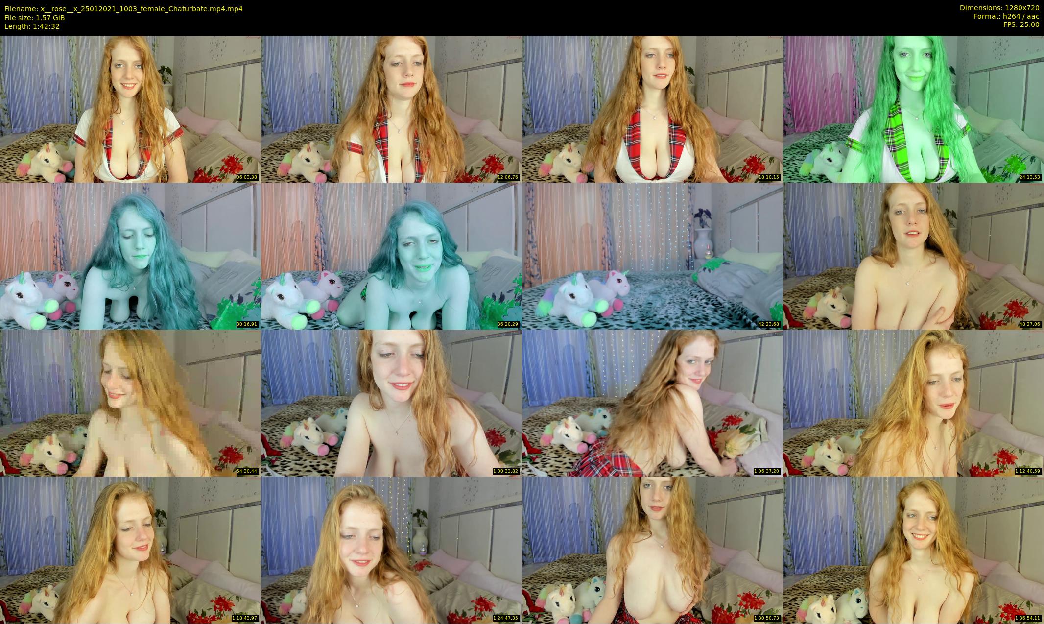 x__rose__x — 103 minute Chaturbate female cam show recording, 720p, Jan 25, 2021