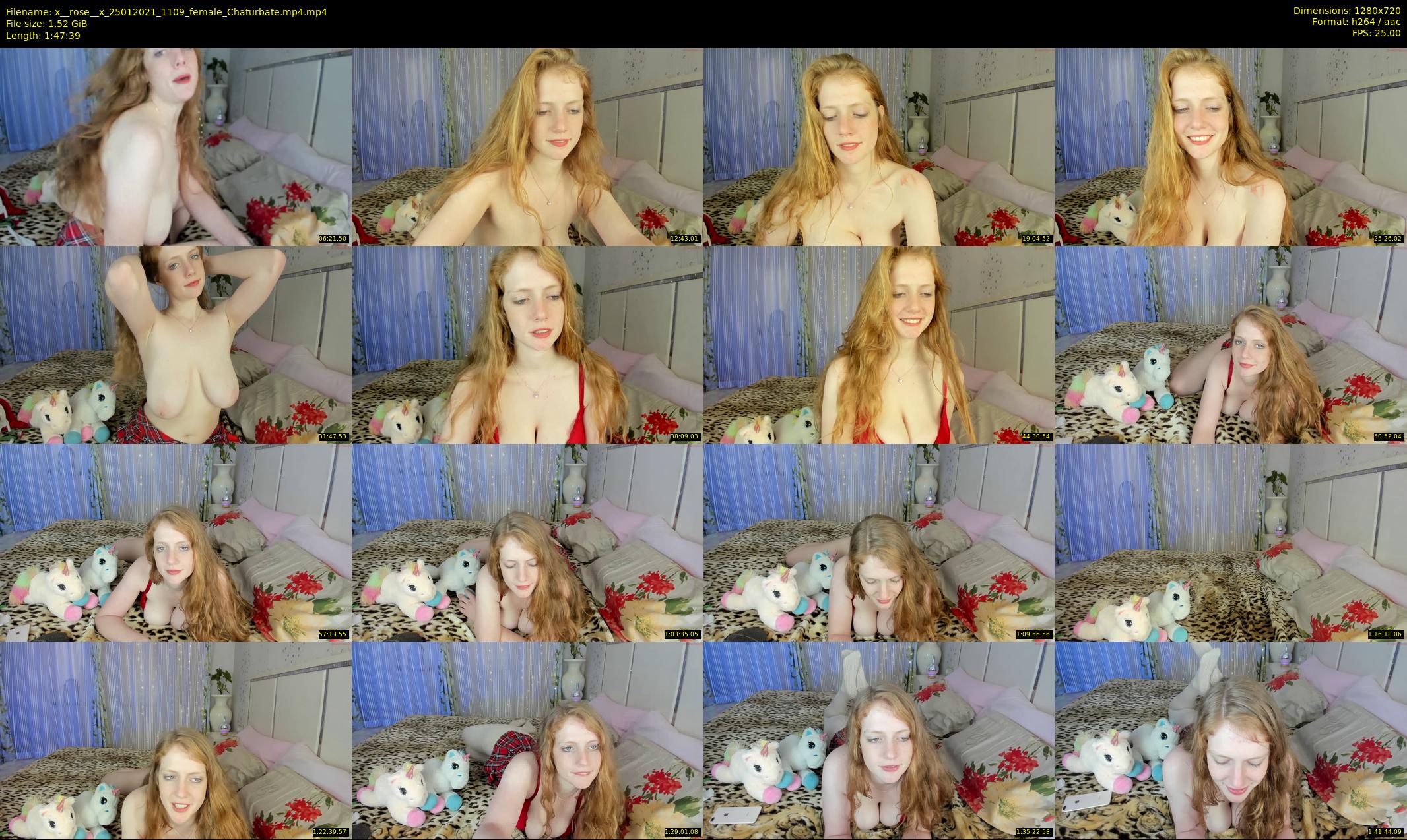 x__rose__x — 108 minute Chaturbate female cam show recording, 720p, Jan 25, 2021
