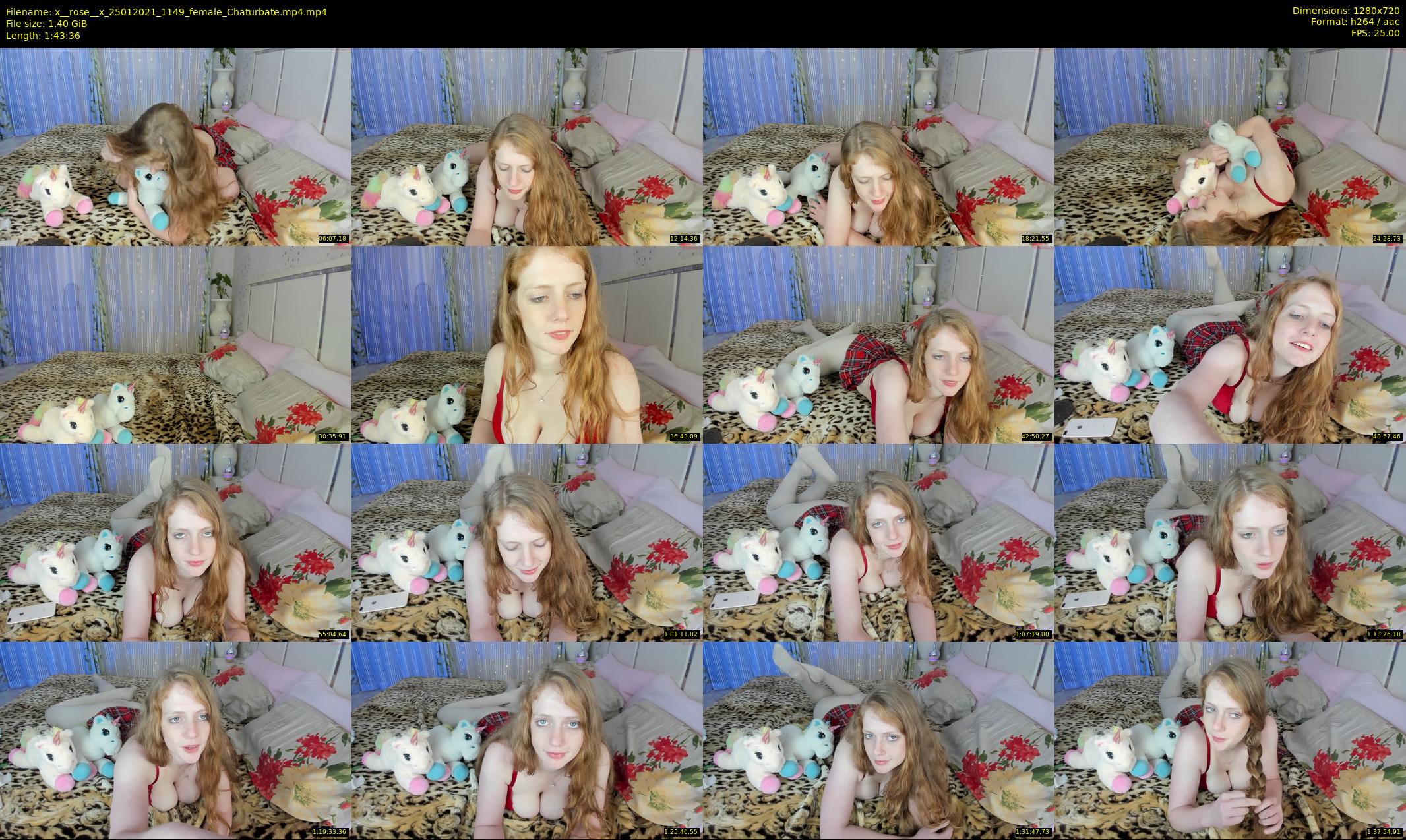 x__rose__x — 104 minute Chaturbate female cam show recording, 720p, Jan 25, 2021