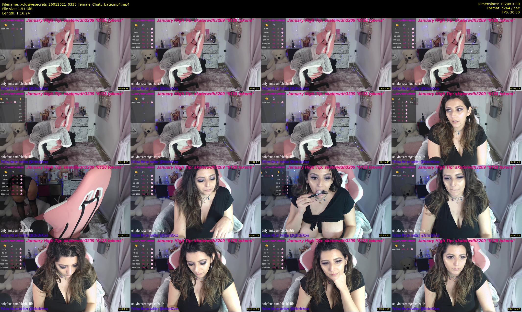 xclusivesecrets — 77 minute Chaturbate female cam show recording, 1080p, Jan 26, 2021