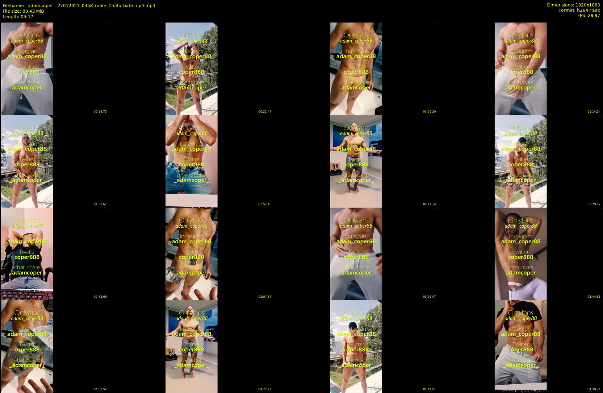 _adamcoper_ — 6 minute Chaturbate male cam show recording, 1080p, Jan 27, 2021