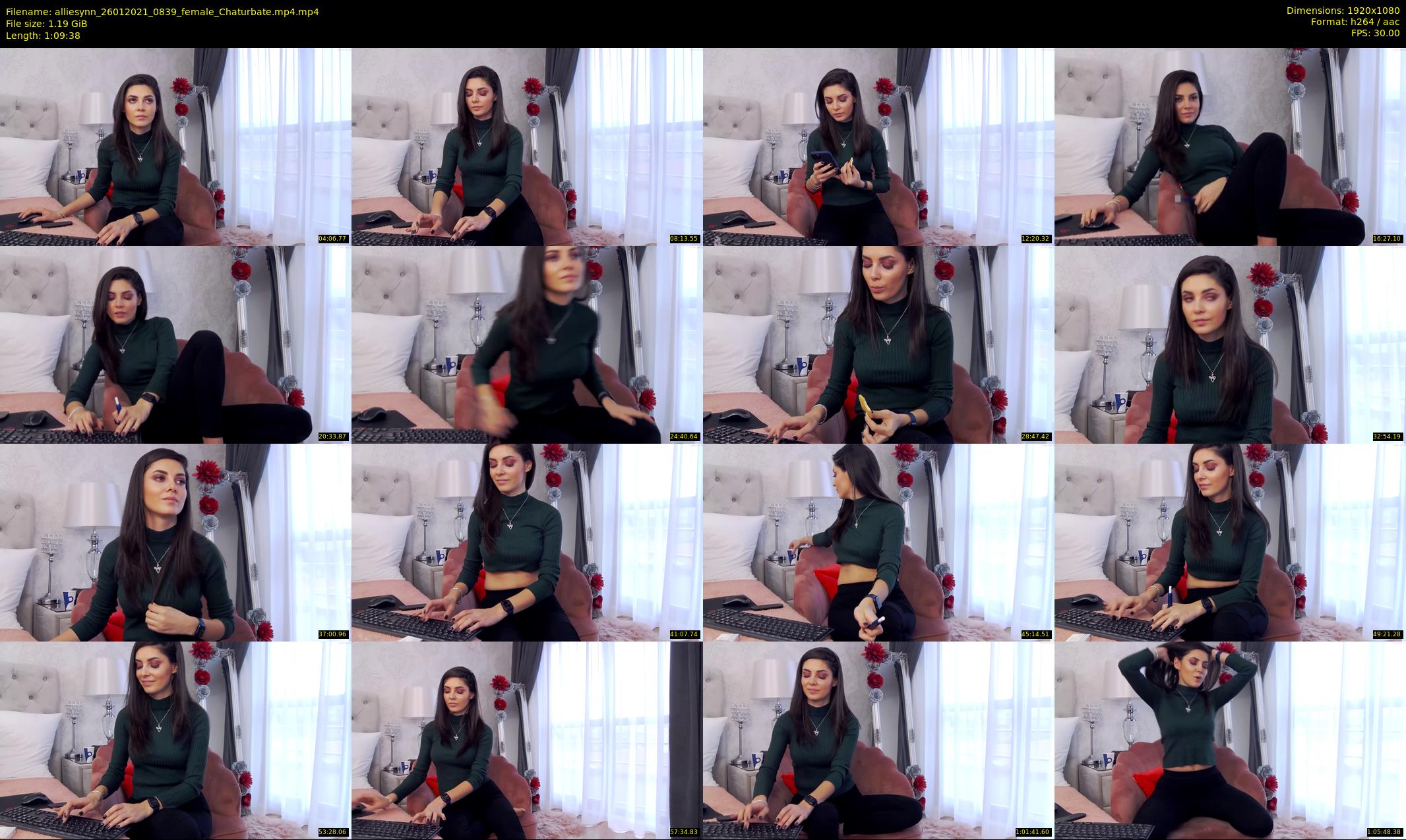 alliesynn — 70 minute Chaturbate female cam show recording, 1080p, Jan 26, 2021