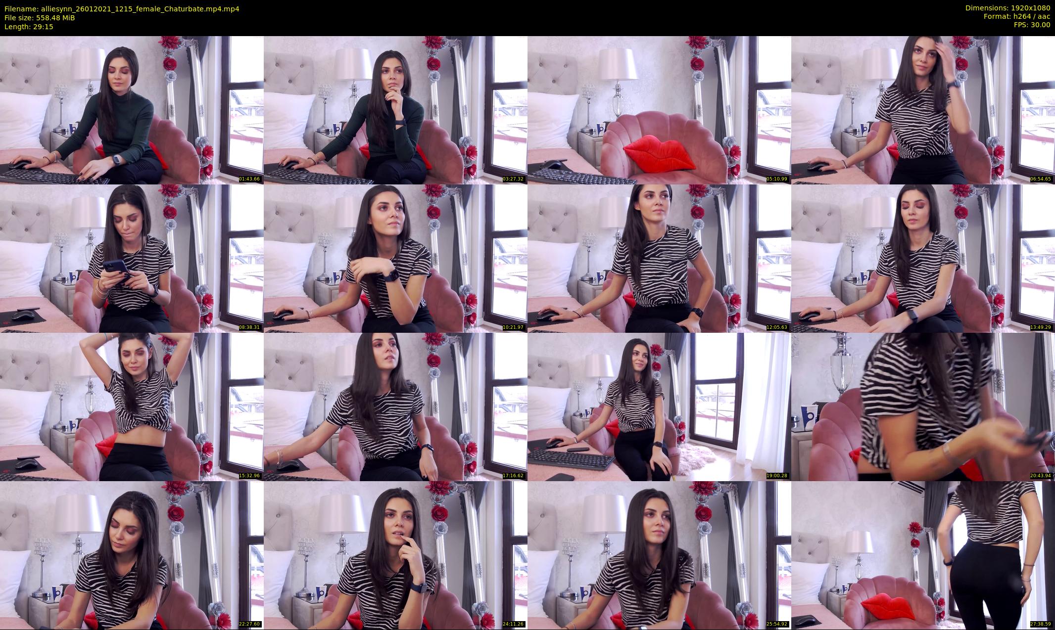 alliesynn — 30 minute Chaturbate female cam show recording, 1080p, Jan 26, 2021