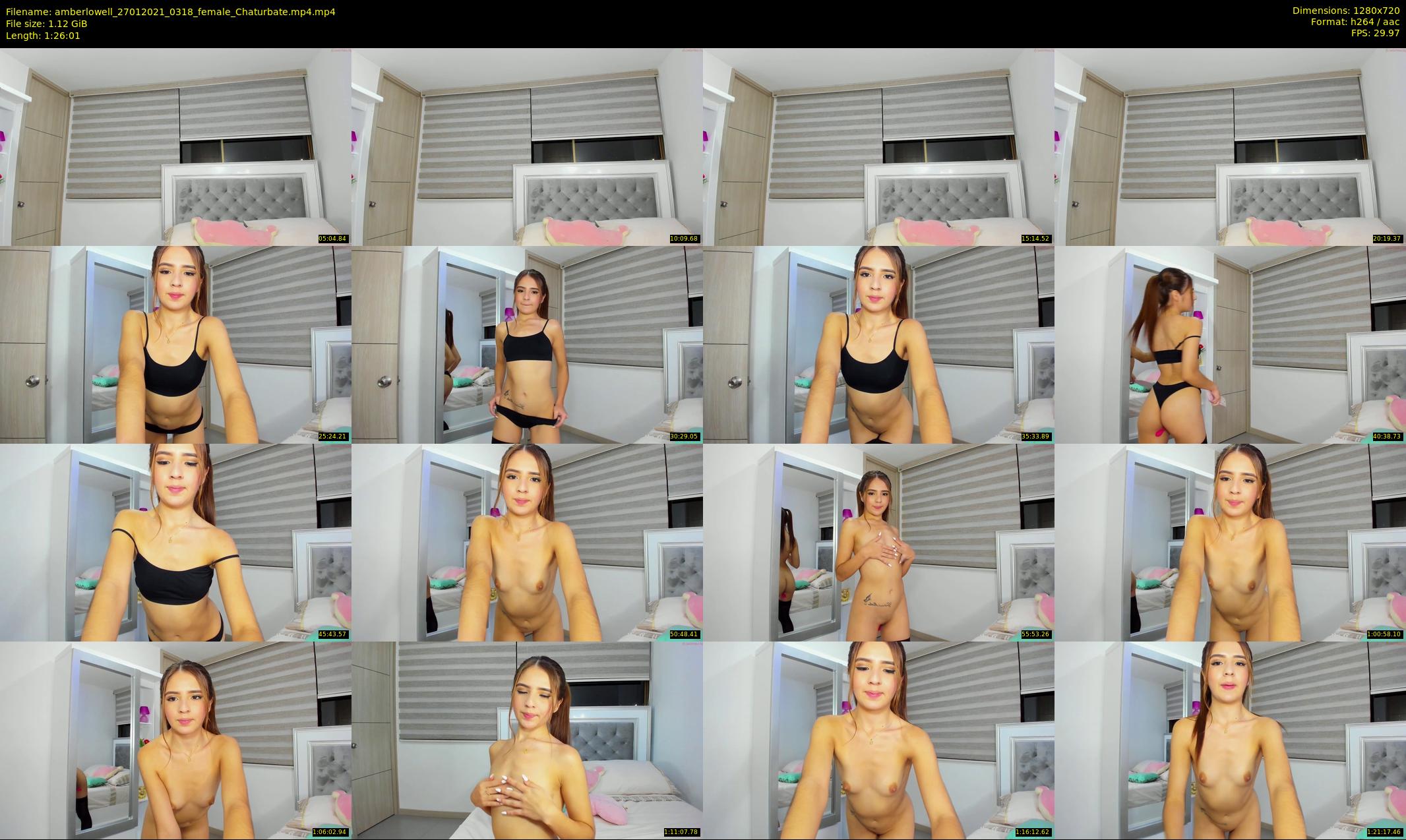 amberlowell — 87 minute Chaturbate female cam show recording, 720p, Jan 27, 2021