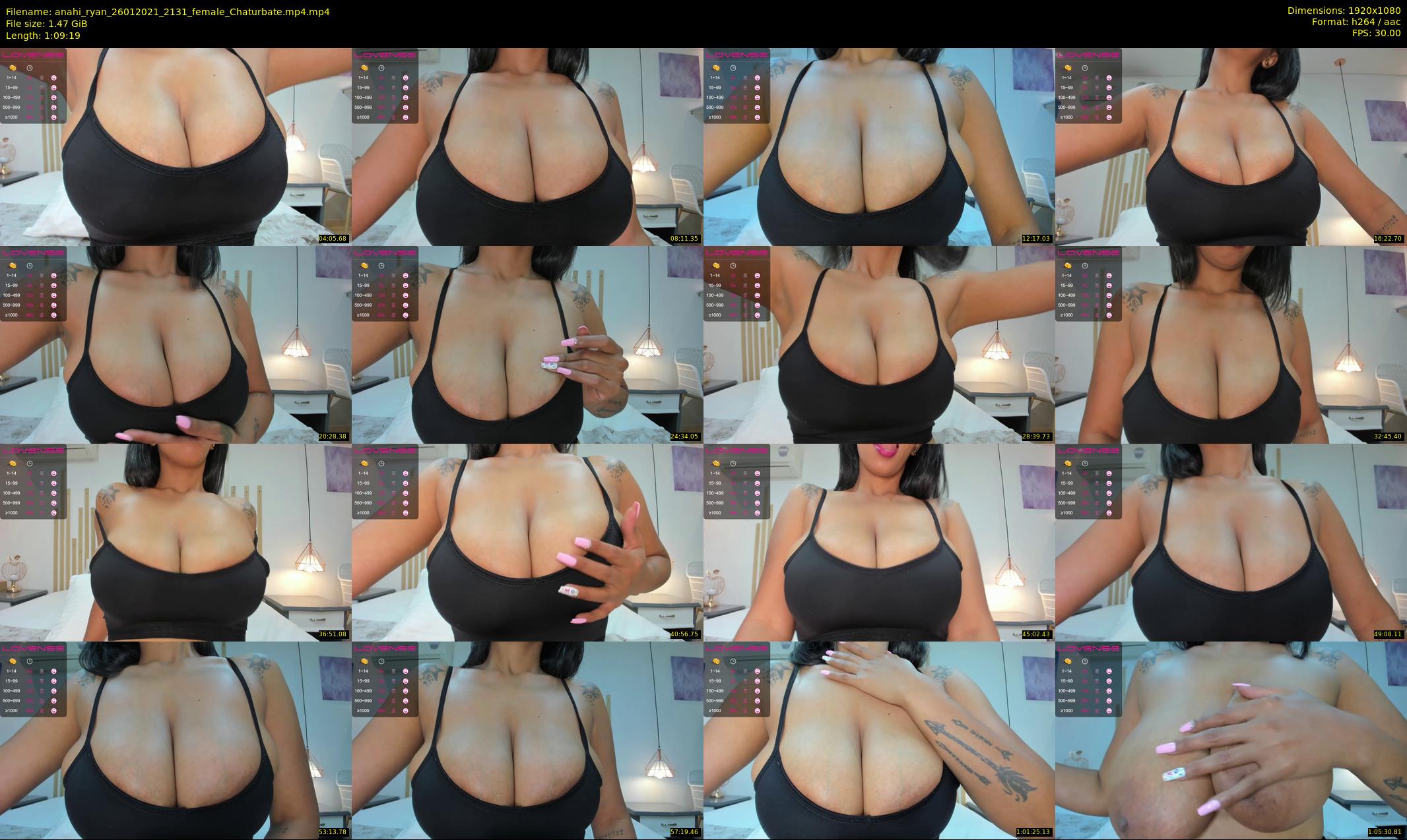 anahi_ryan — 70 minute Chaturbate female cam show recording, 1080p, Jan 26, 2021