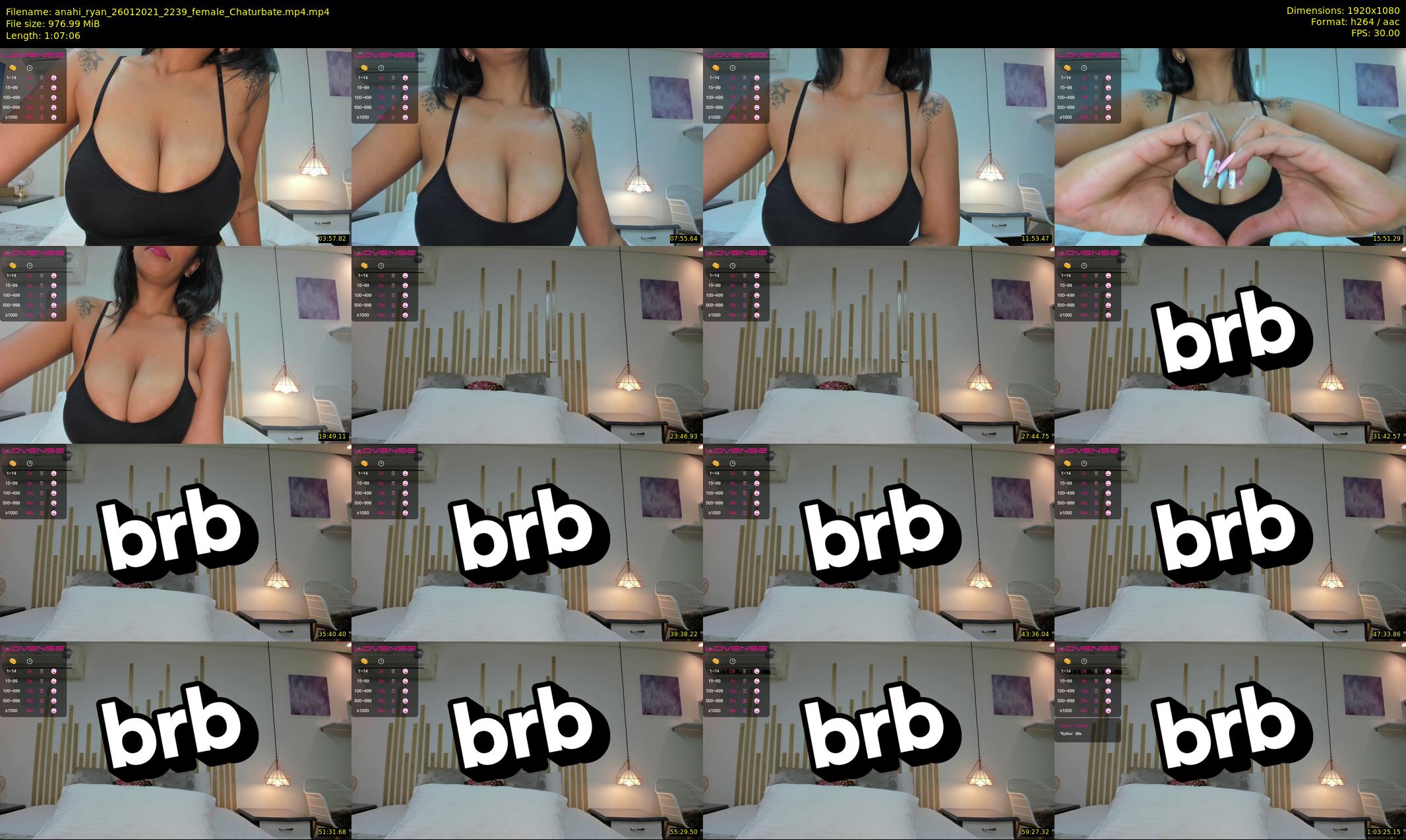 anahi_ryan — 68 minute Chaturbate female cam show recording, 1080p, Jan 26, 2021