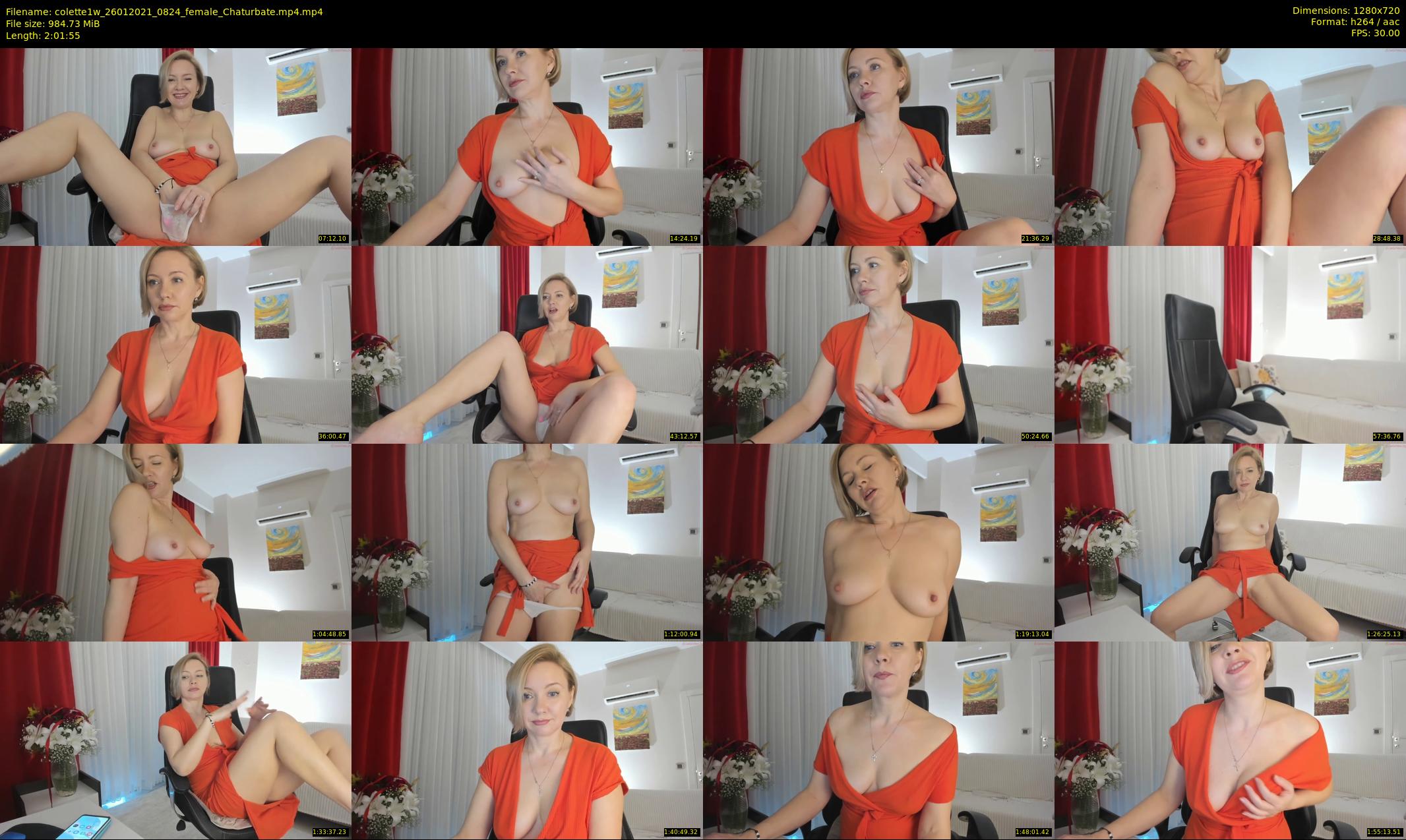 colette1w — 122 minute Chaturbate female cam show recording, 720p, Jan 26, 2021