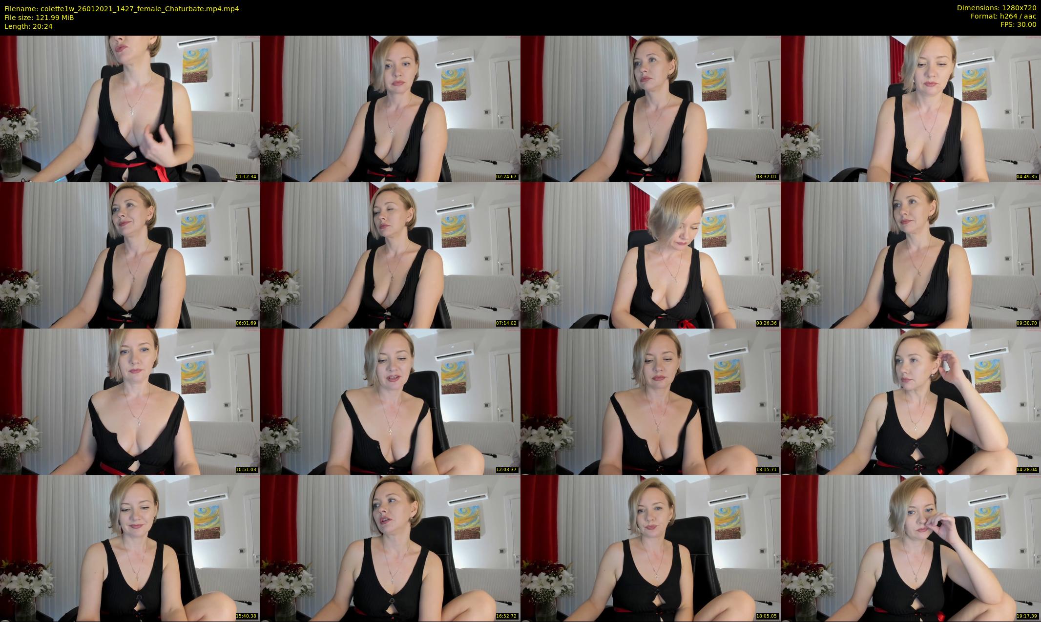 colette1w — 21 minute Chaturbate female cam show recording, 720p, Jan 26, 2021