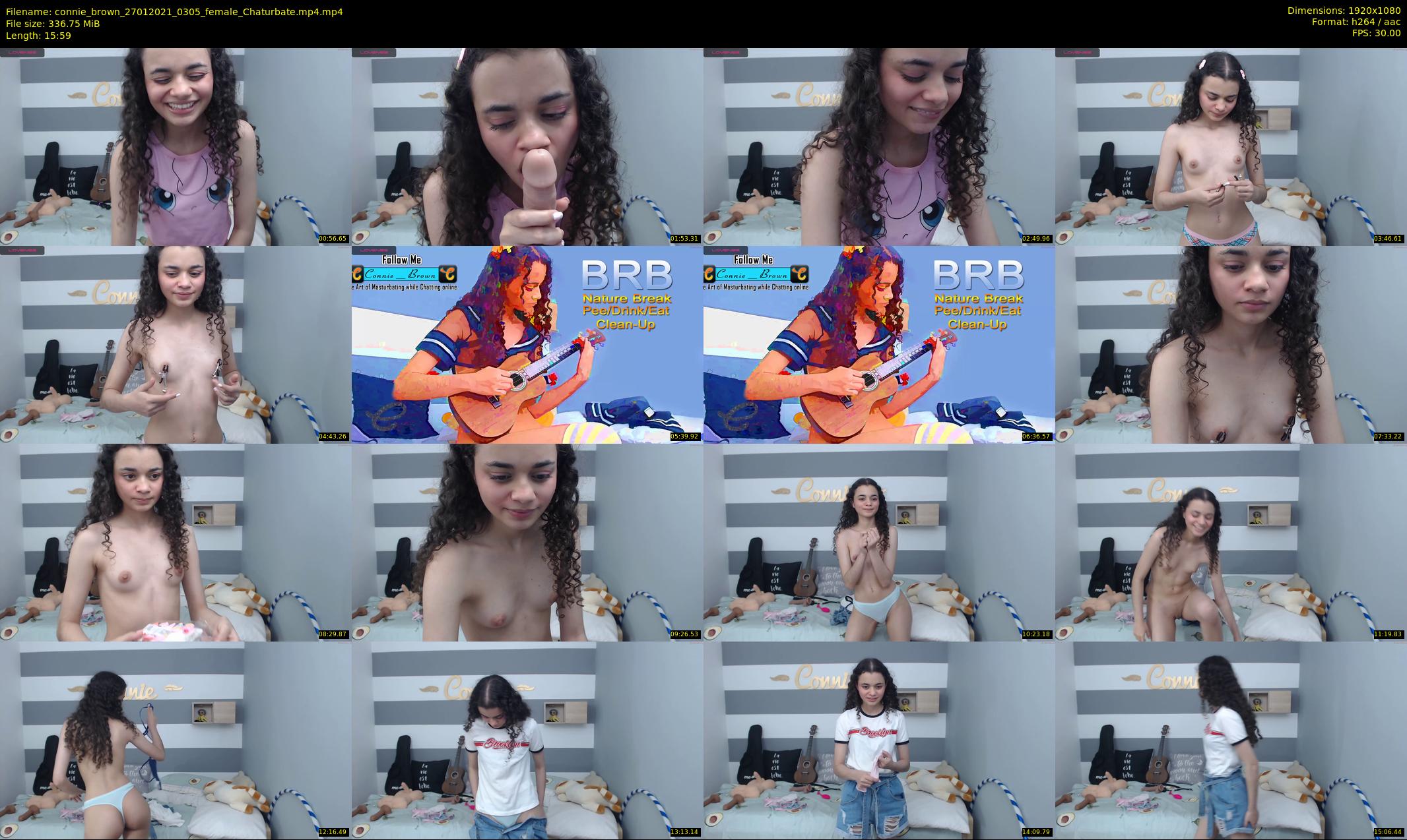 connie_brown — 16 minute Chaturbate female cam show recording, 1080p, Jan 27, 2021