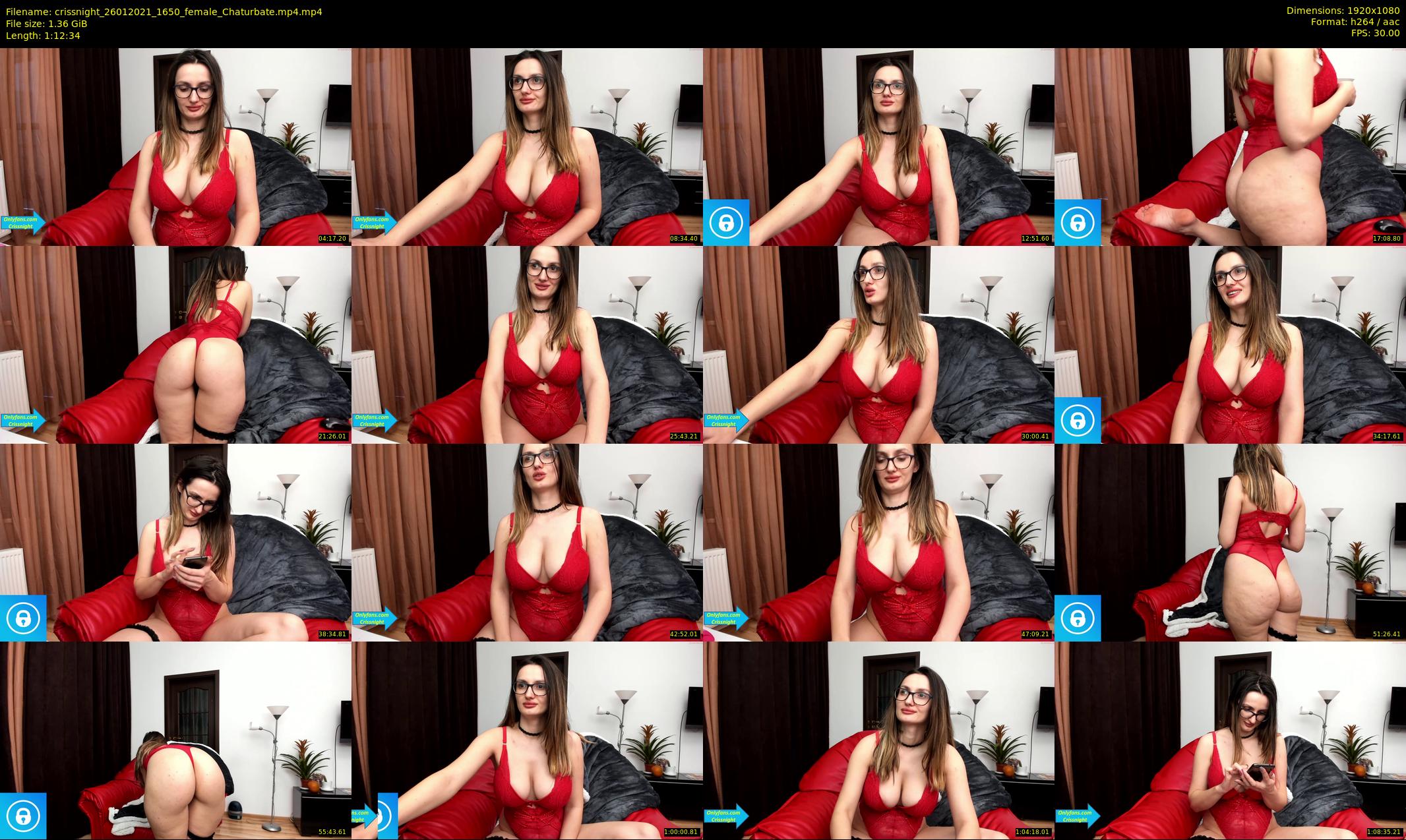 crissnight — 73 minute Chaturbate female cam show recording, 1080p, Jan 26, 2021