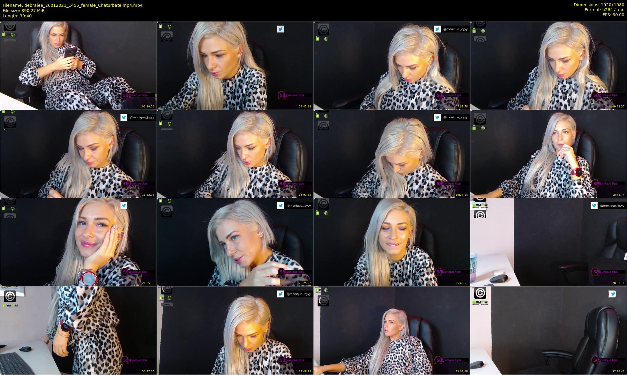 debralee — 40 minute Chaturbate female cam show recording, 1080p, Jan 26, 2021