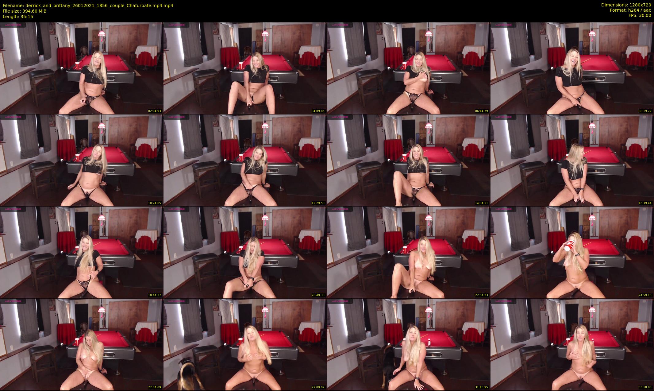 derrick_and_brittany — 36 minute Chaturbate couple cam show recording, 720p, Jan 26, 2021