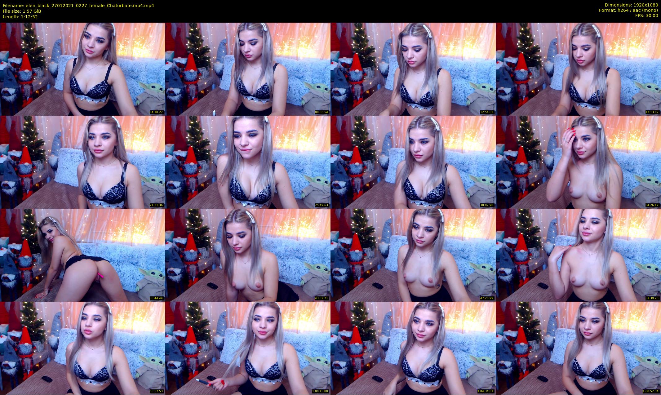 elen_black — 73 minute Chaturbate female cam show recording, 1080p, Jan 27, 2021