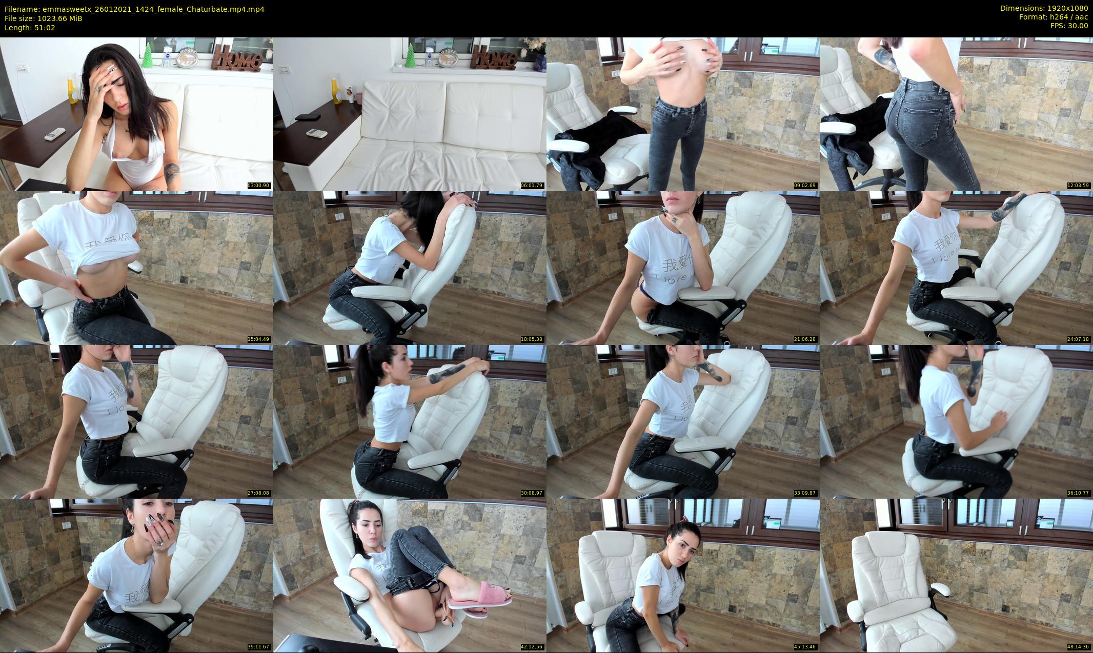 emmasweetx — 52 minute Chaturbate couple cam show recording, 1080p, Jan 26, 2021