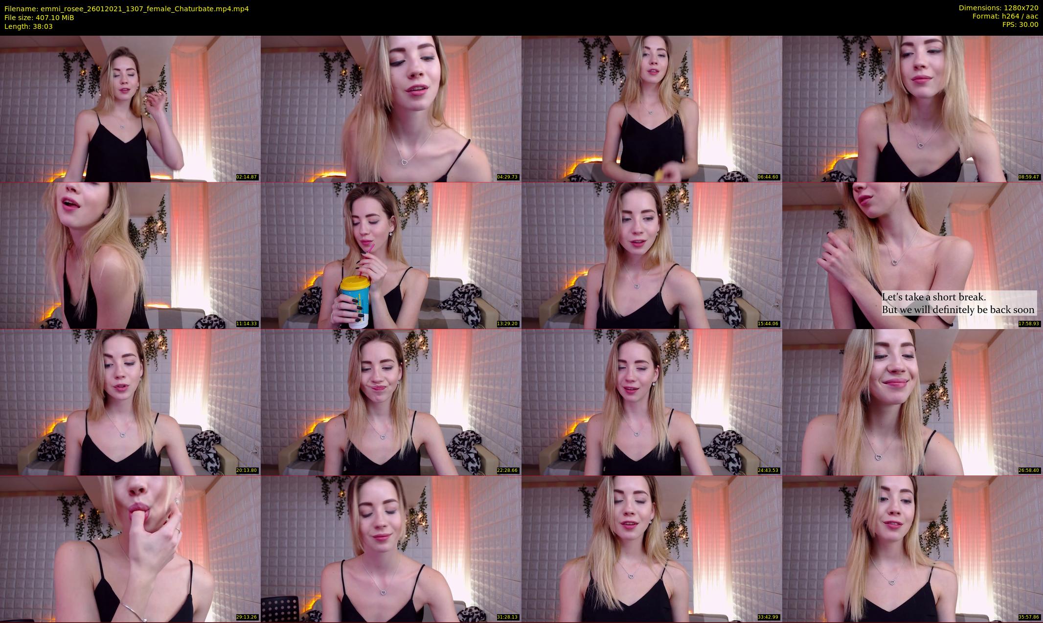 emmi_rosee — 39 minute Chaturbate female cam show recording, 720p, Jan 26, 2021