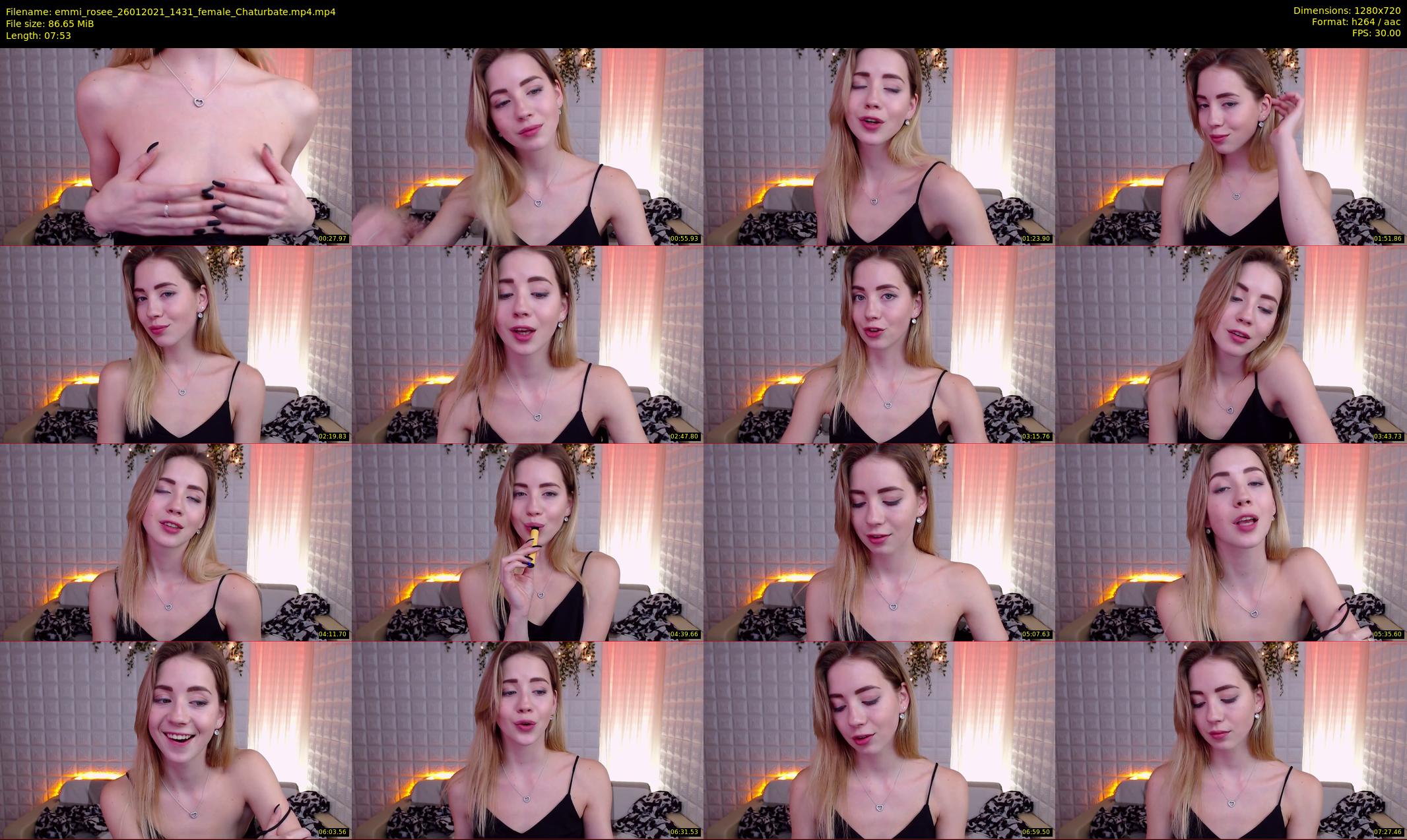 emmi_rosee — 8 minute Chaturbate female cam show recording, 720p, Jan 26, 2021