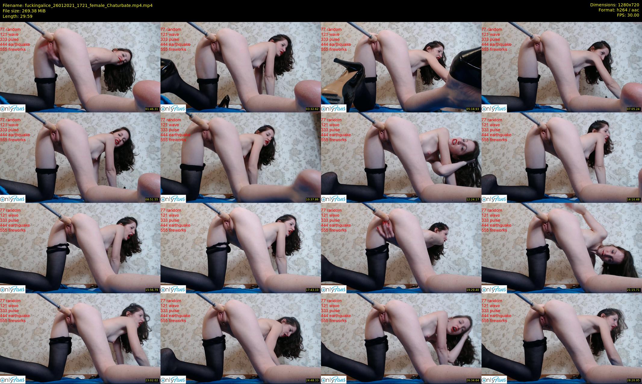 fuckingalice — 30 minute Chaturbate female cam show recording, 720p, Jan 26, 2021