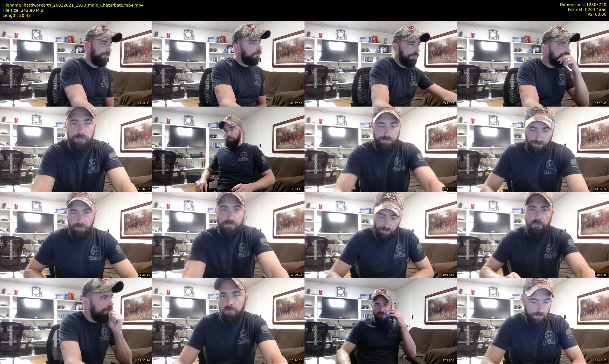hardworkertn — 31 minute Chaturbate male cam show recording, 720p, Jan 26, 2021