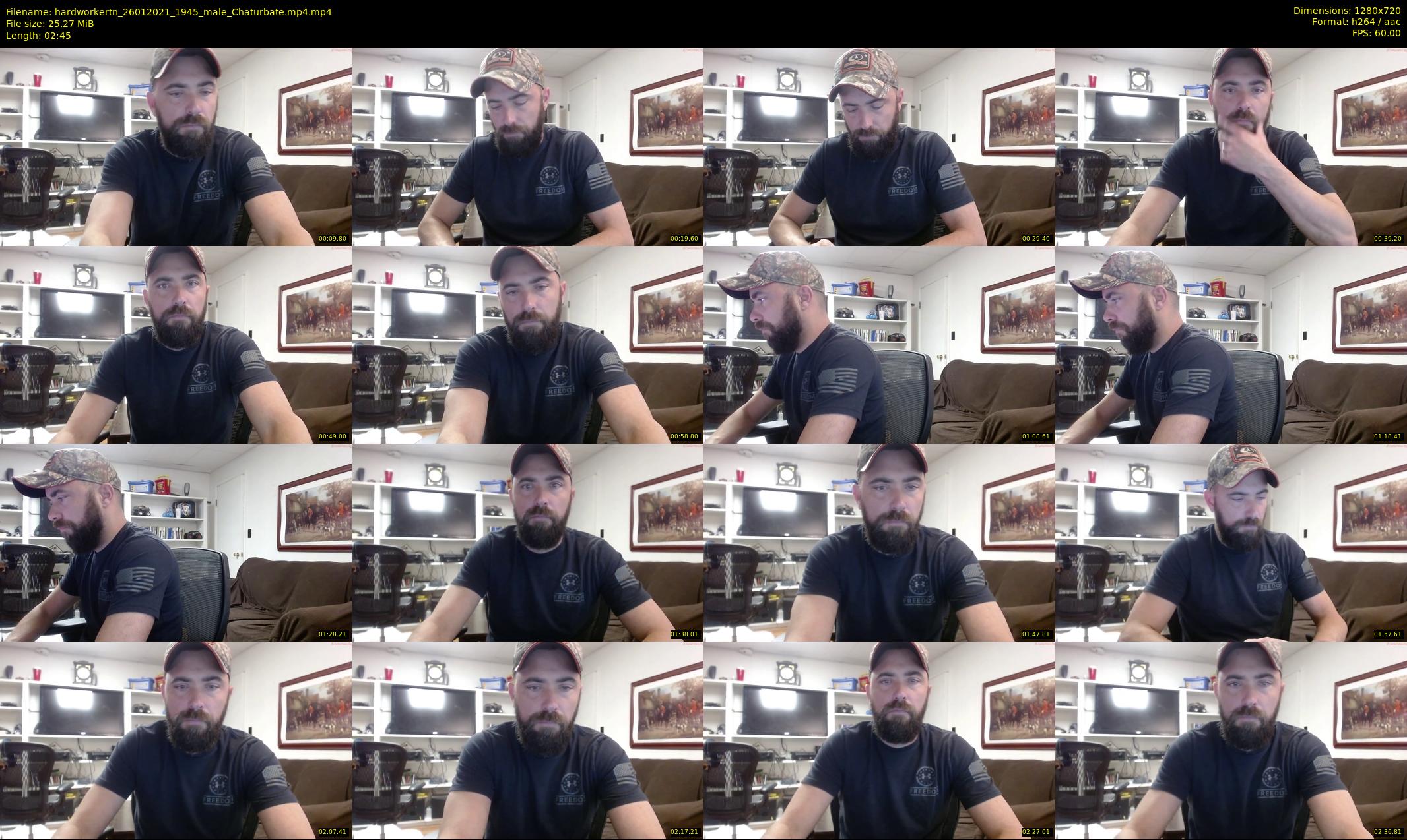 hardworkertn — 3 minute Chaturbate male cam show recording, 720p, Jan 26, 2021