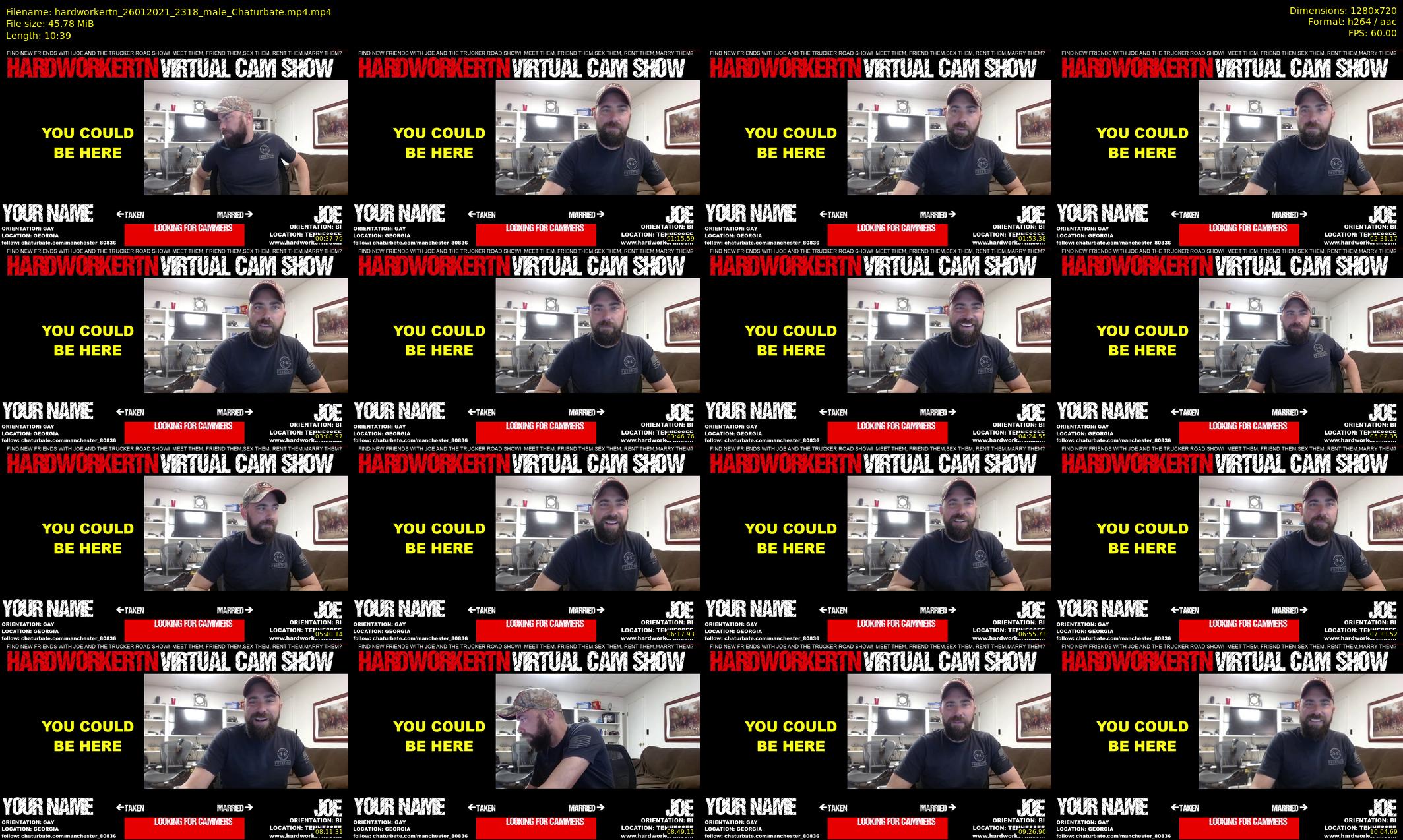 hardworkertn — 11 minute Chaturbate male cam show recording, 720p, Jan 26, 2021