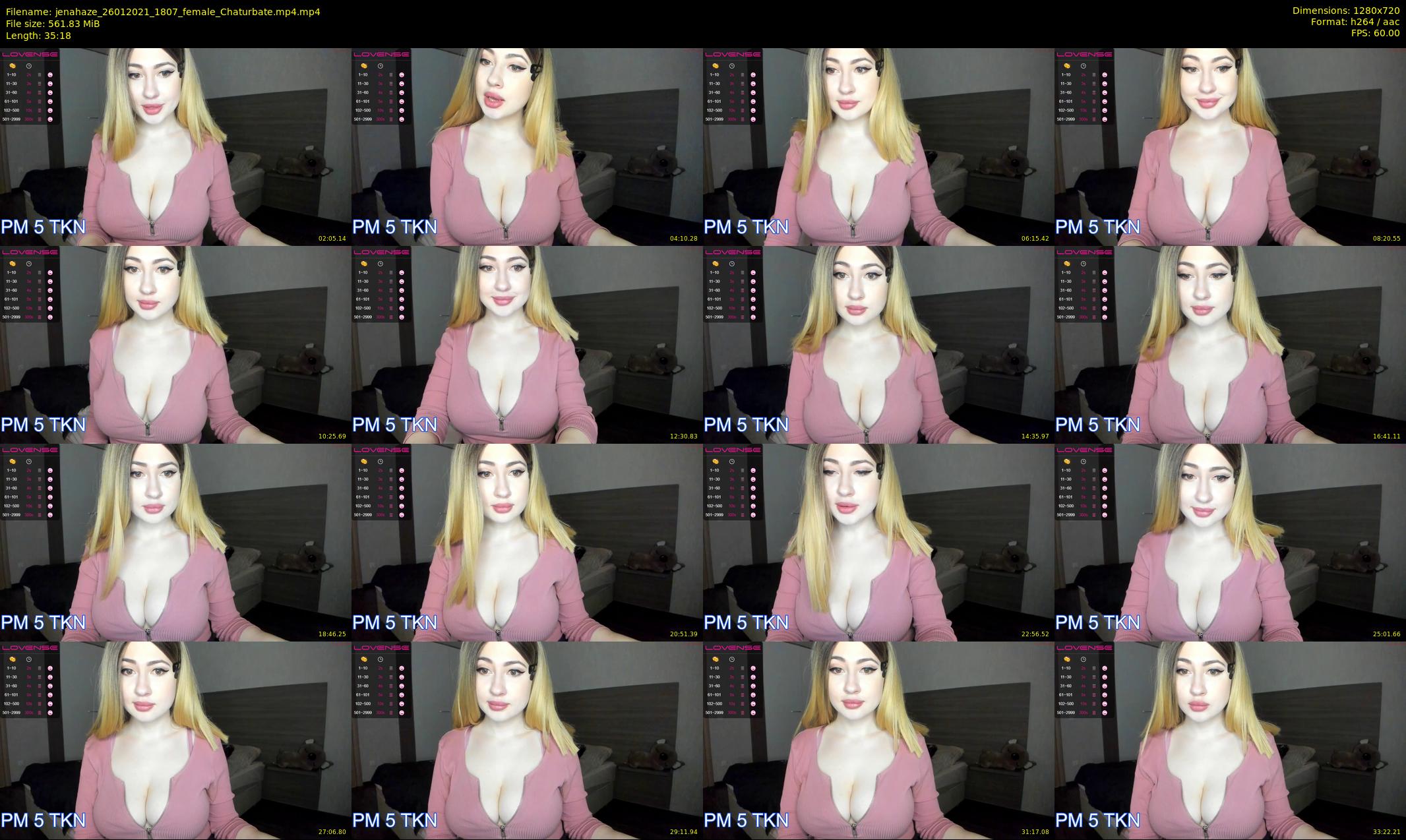 jenahaze — 36 minute Chaturbate female cam show recording, 720p, Jan 26, 2021