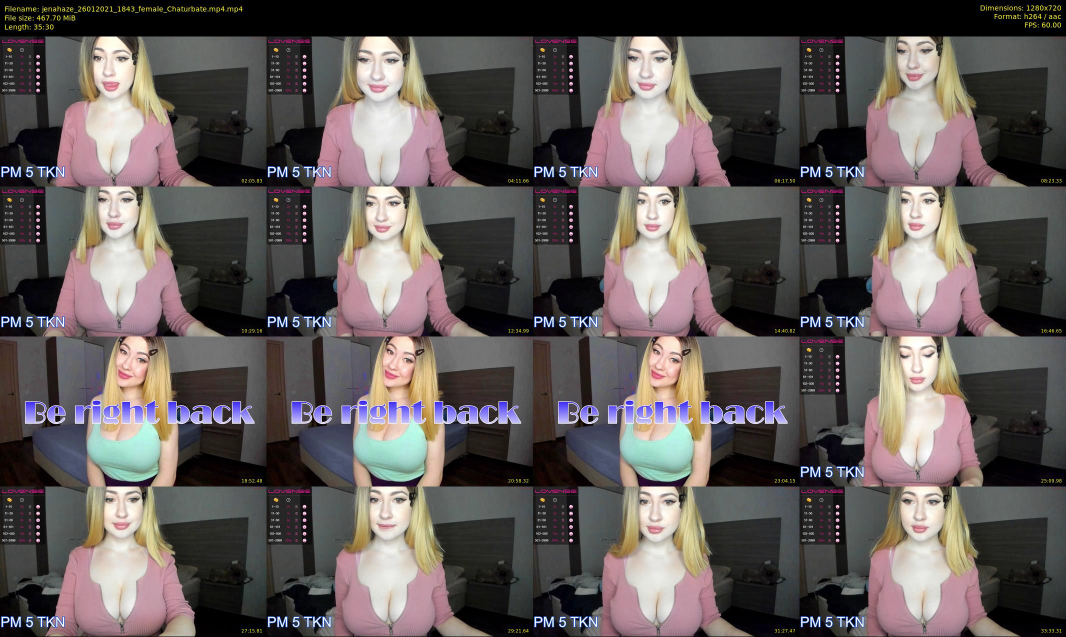 jenahaze — 36 minute Chaturbate female cam show recording, 720p, Jan 26, 2021