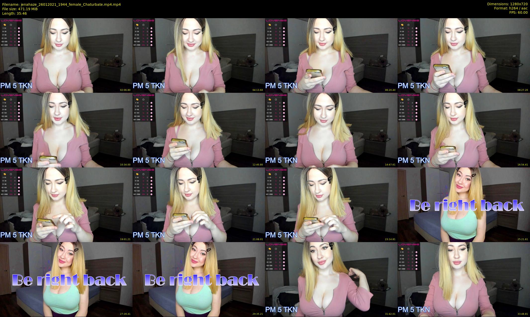 jenahaze — 36 minute Chaturbate female cam show recording, 720p, Jan 26, 2021