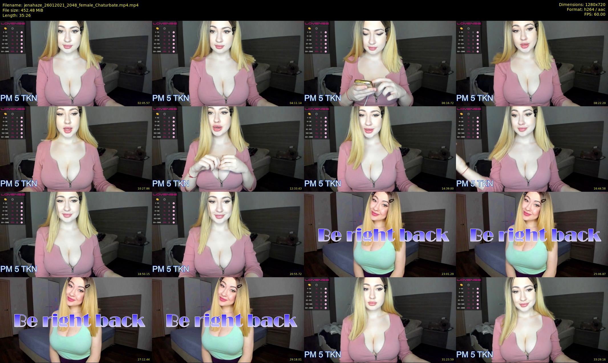 jenahaze — 36 minute Chaturbate female cam show recording, 720p, Jan 26, 2021