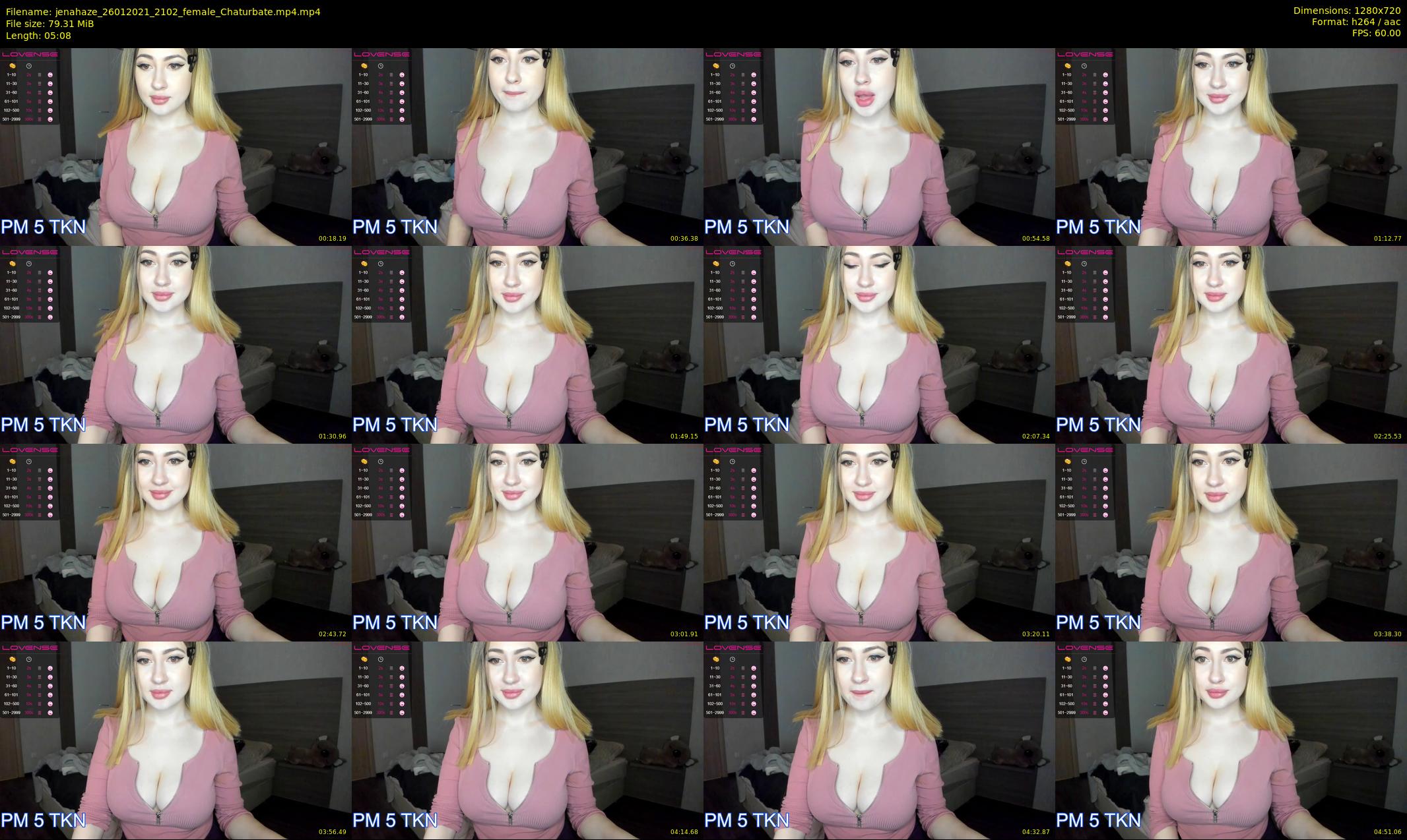 jenahaze — 6 minute Chaturbate female cam show recording, 720p, Jan 26, 2021