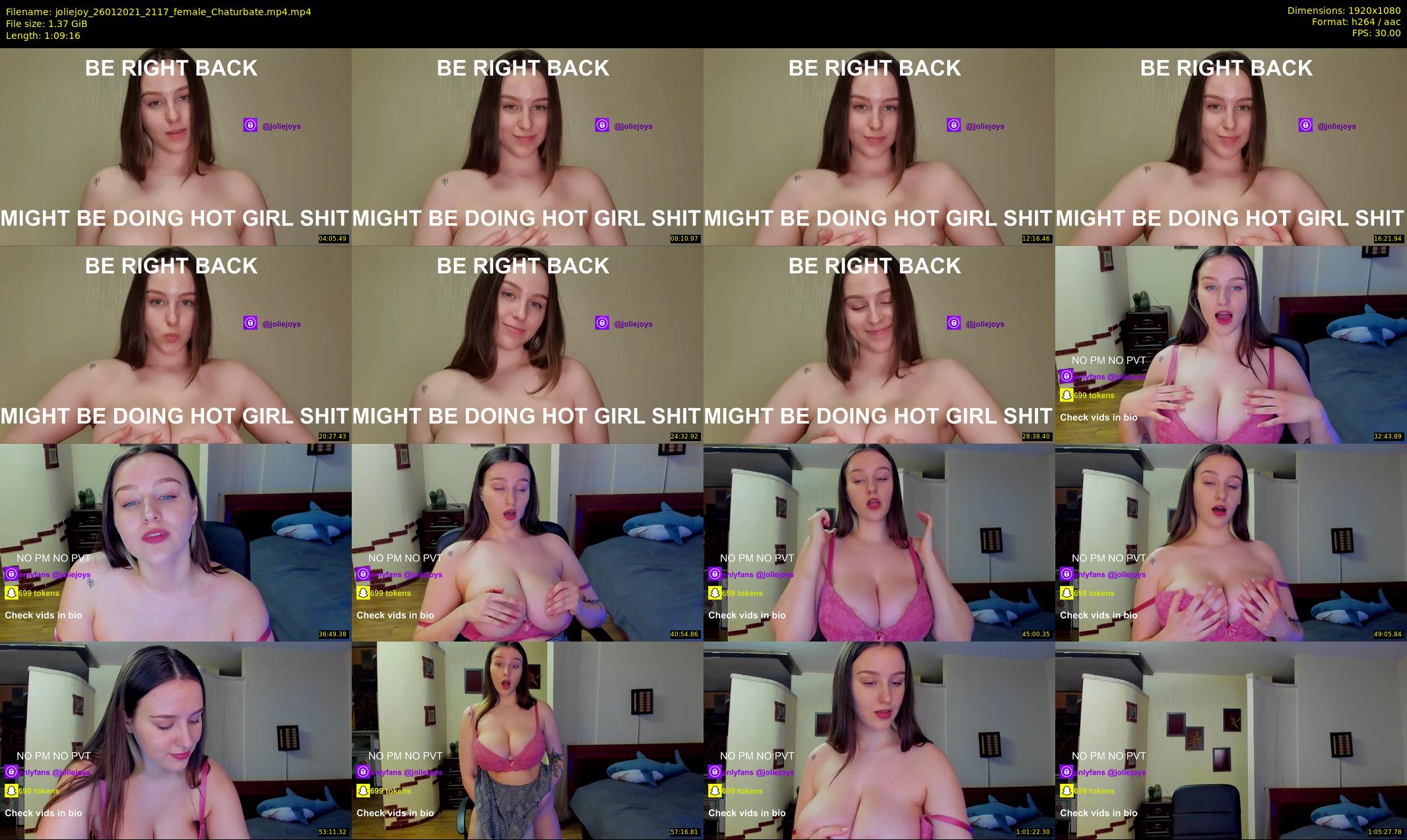 joliejoy — 70 minute Chaturbate female cam show recording, 1080p, Jan 26, 2021
